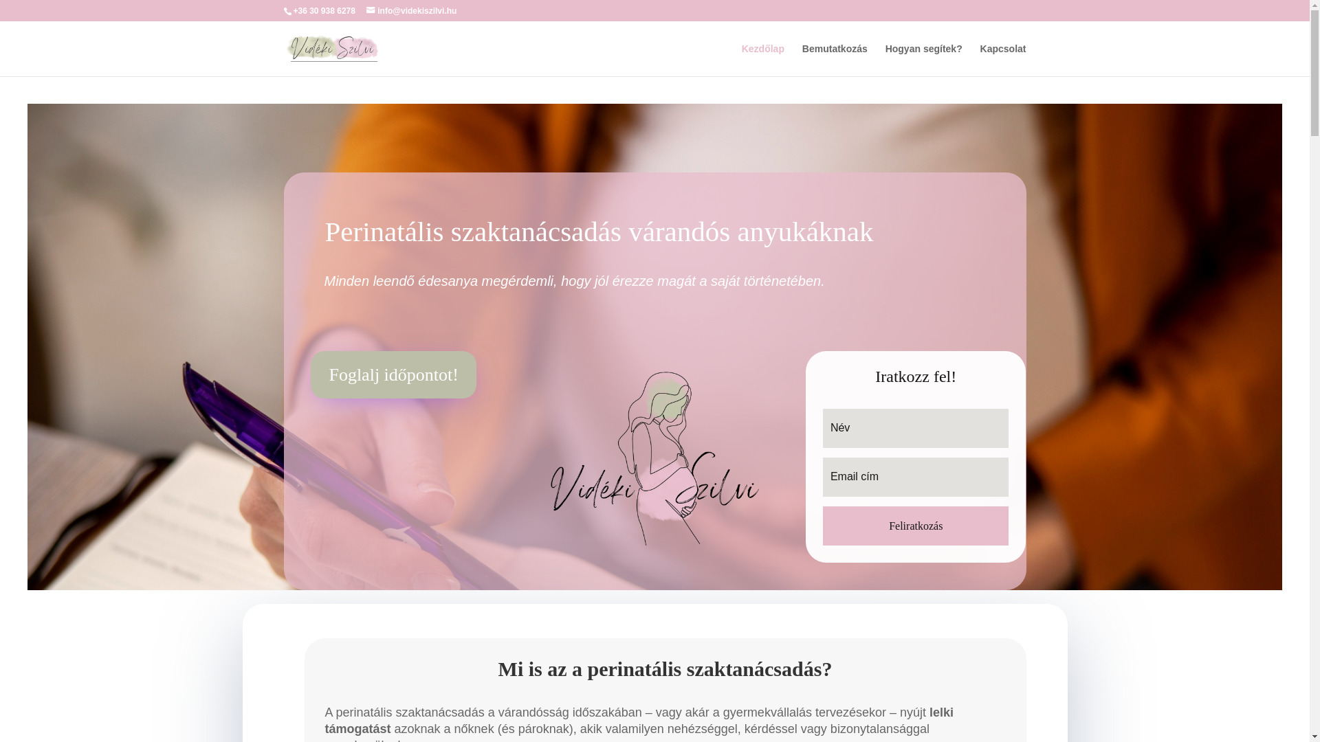 website screenshot of https://videkiszilvia.hu/