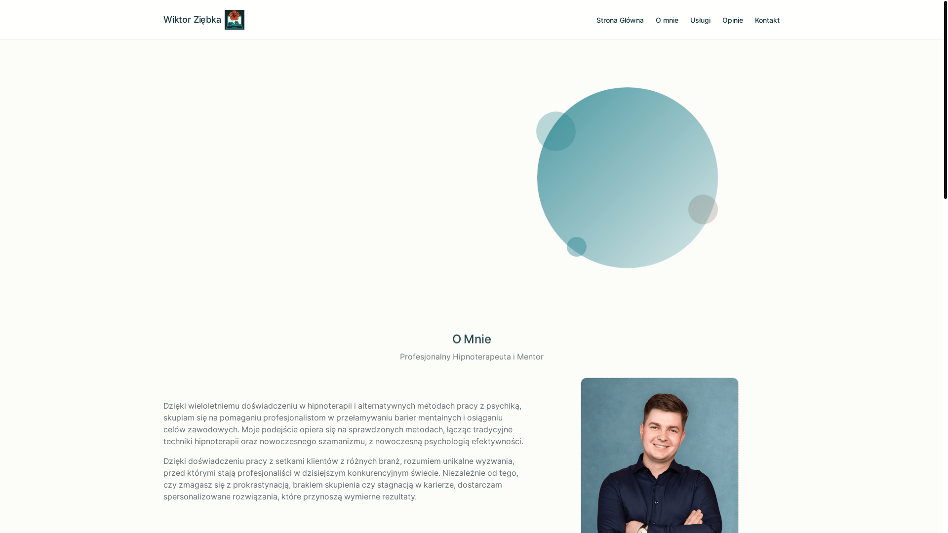 website screenshot of https://wiktorziebkawebsite.pages.dev/