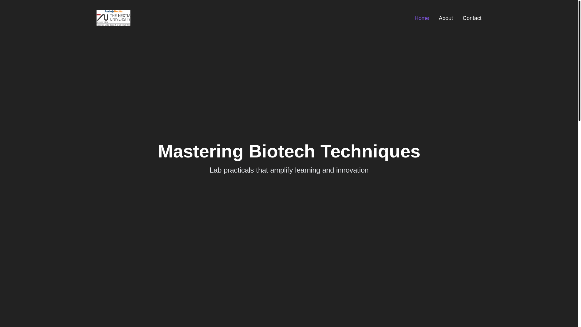 website screenshot of https://explorebiotechtnu.pages.dev/