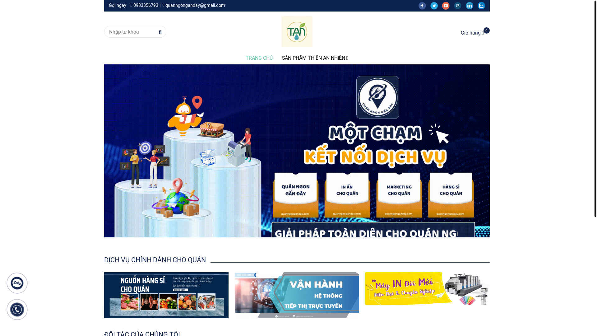 website screenshot of https://thienannhien.vn/