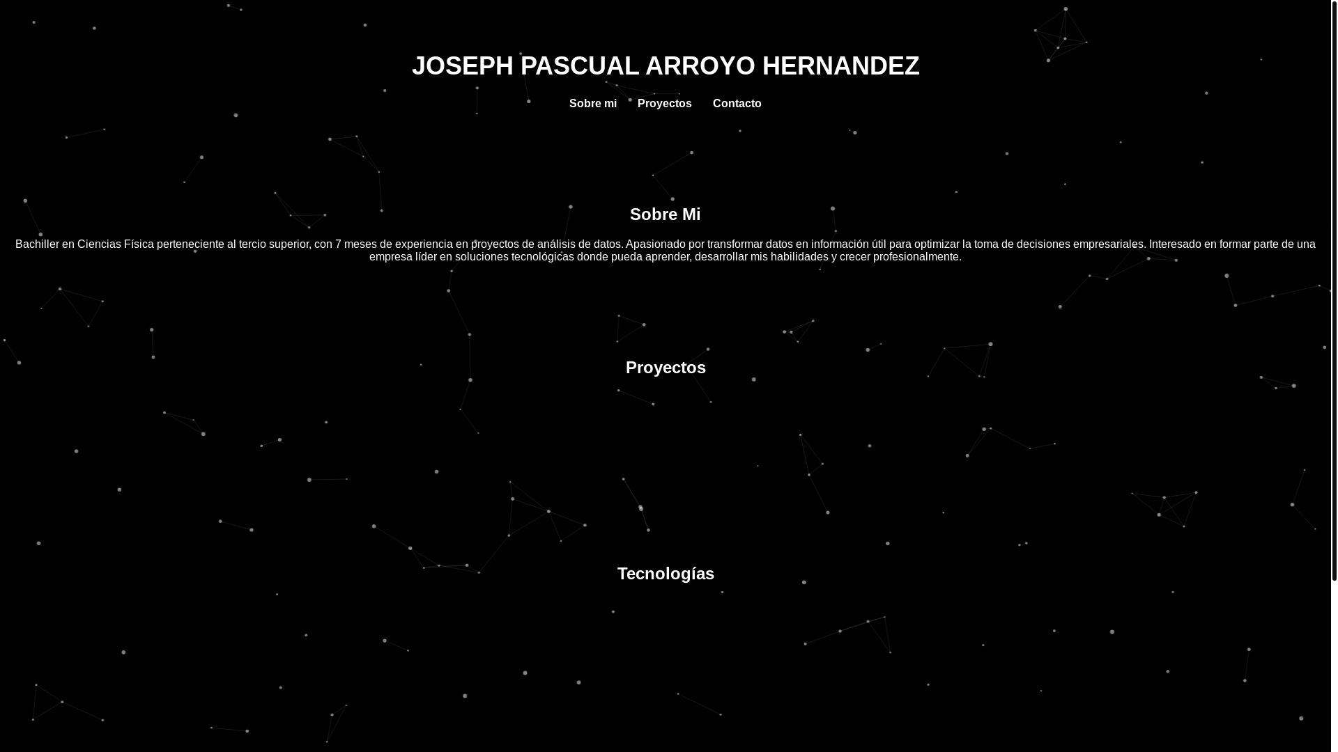 website screenshot of https://josepharroyo.cloud/