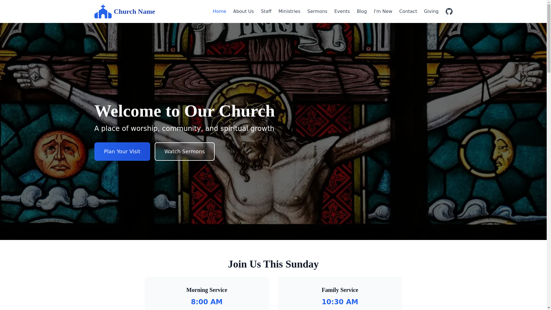 website screenshot of https://maucariapacom-church-starter.pages.dev/