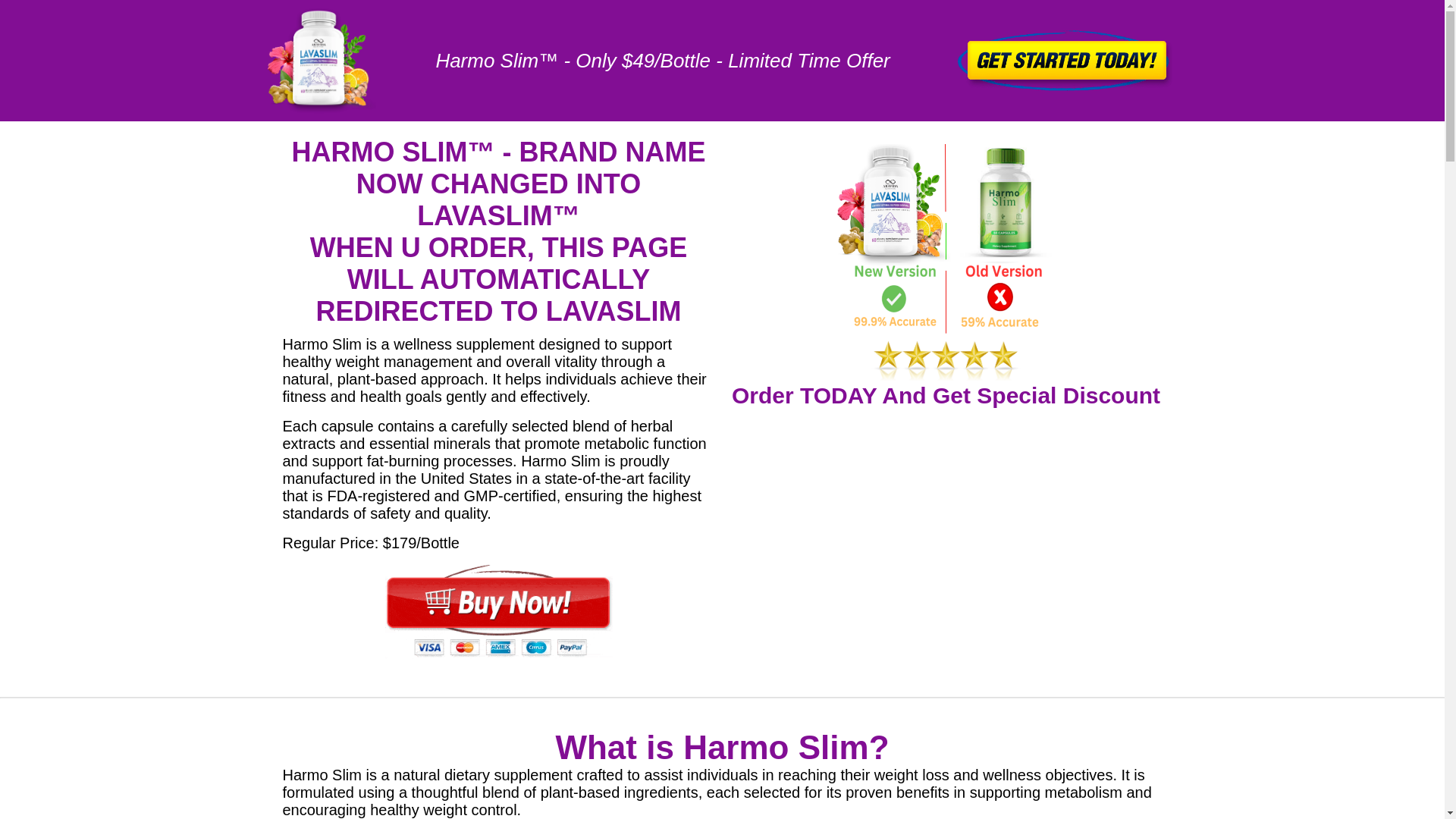 website screenshot of https://the-harmoslim.us/