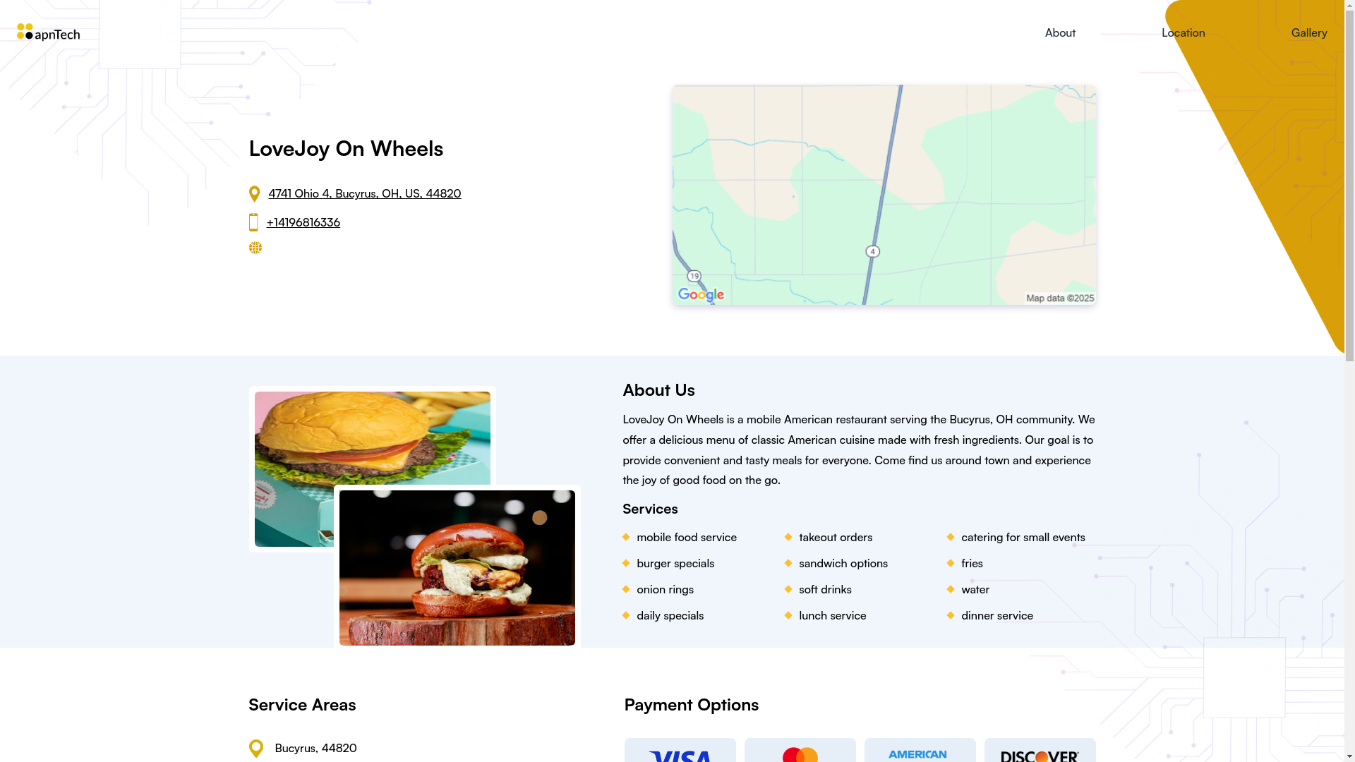 website screenshot of https://lovejoyonwheels.online/