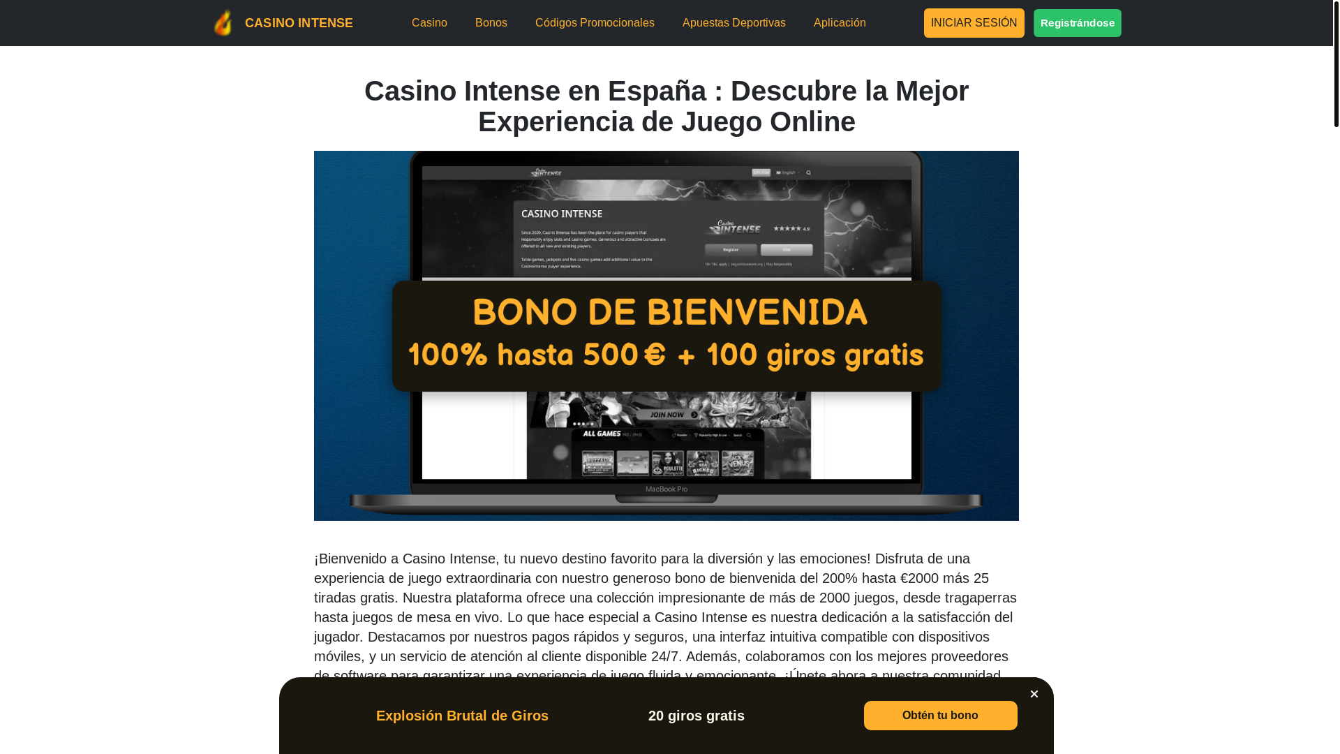 website screenshot of https://intensecasino-org.pages.dev/