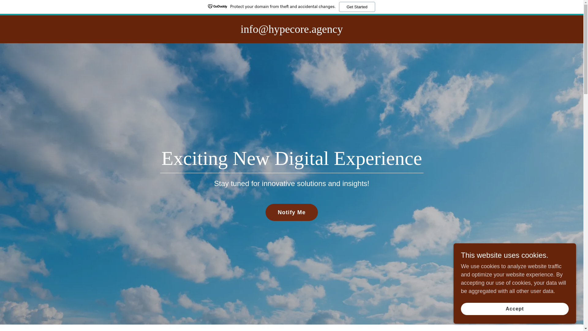 website screenshot of https://infohypecore.agency/