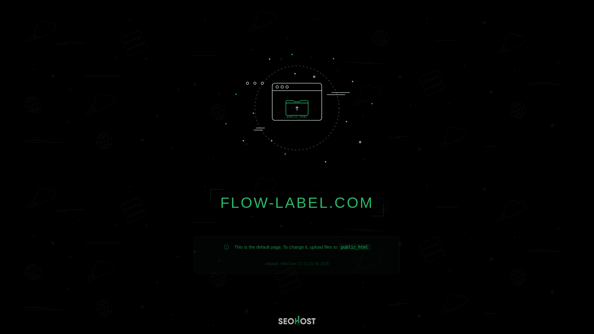 website screenshot of https://flow-label.com/