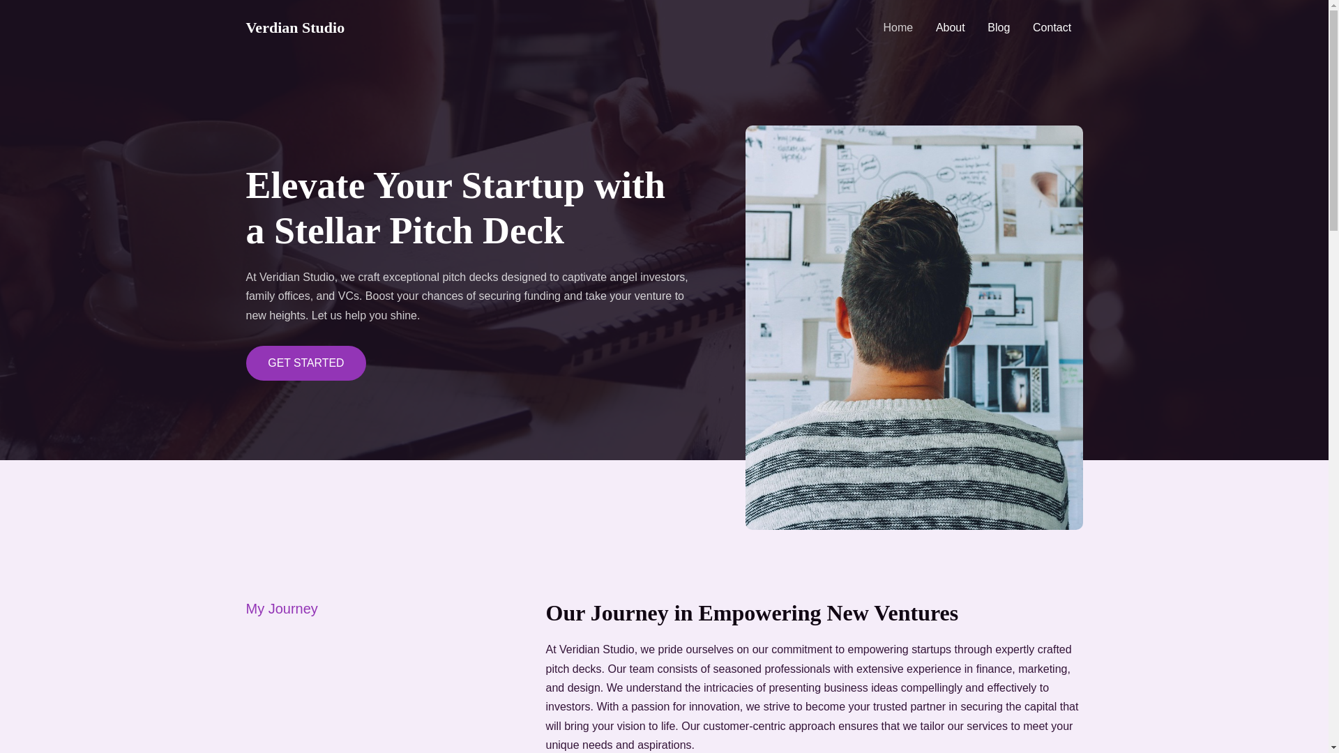 website screenshot of https://veridian.studio/