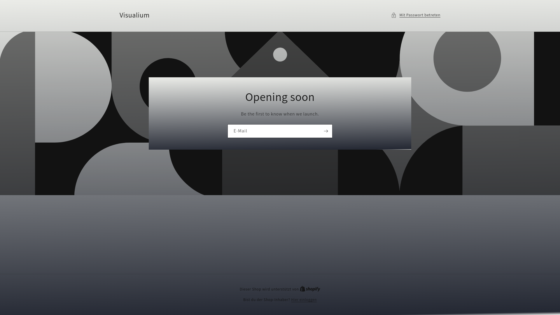 website screenshot of https://visualium.de/