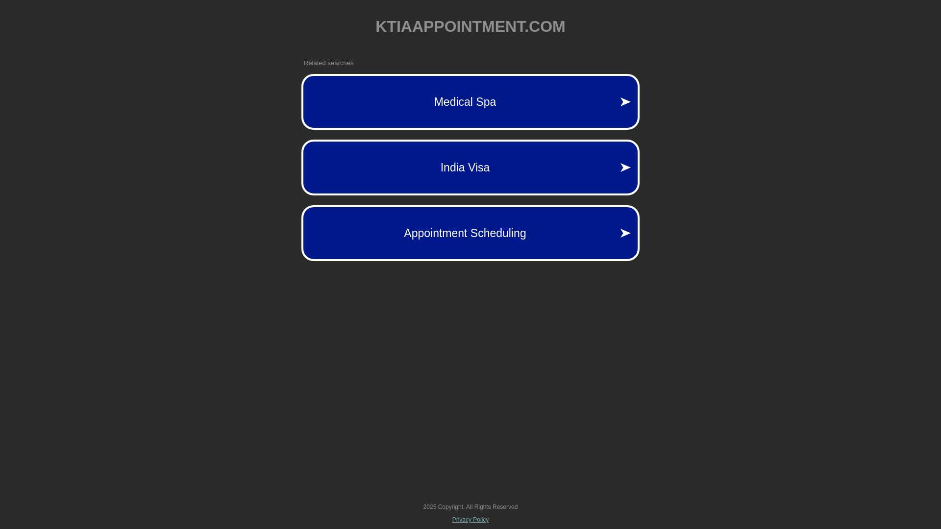 website screenshot of https://ktiaappointment.com/