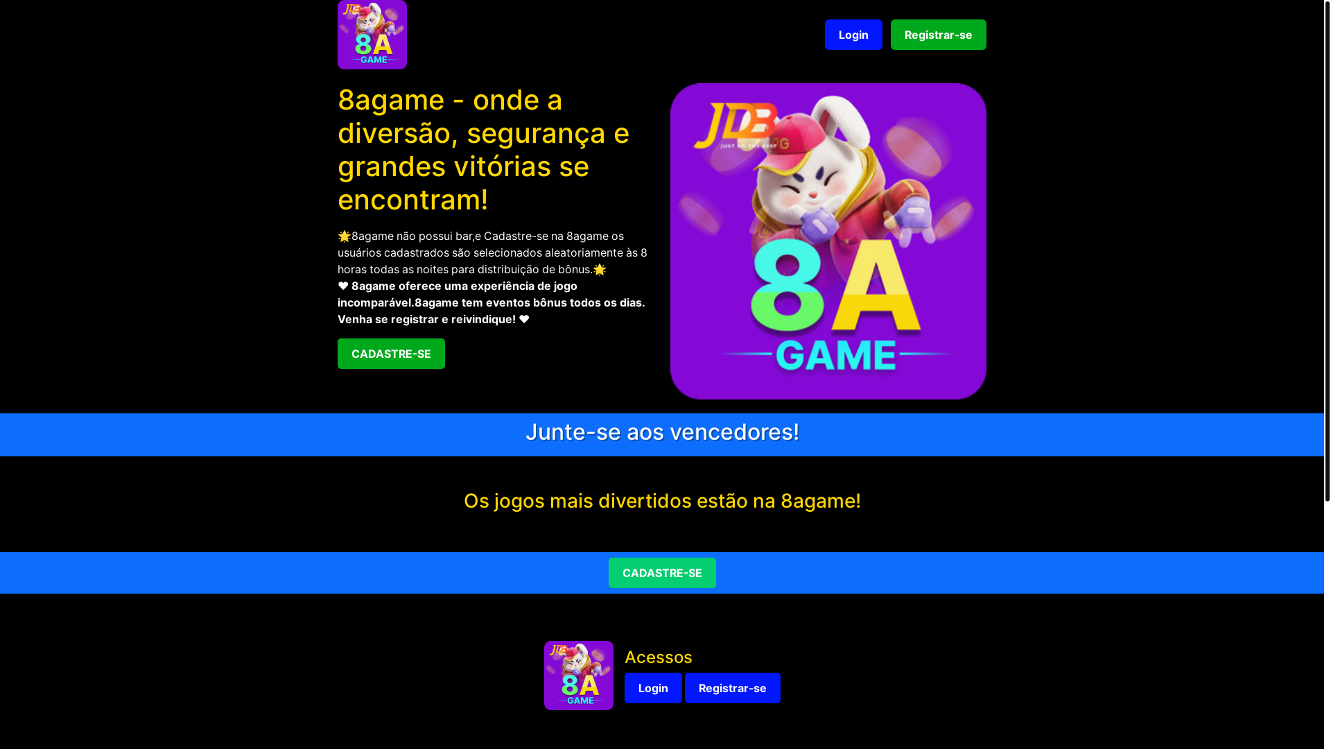 website screenshot of https://8agamebet.com/