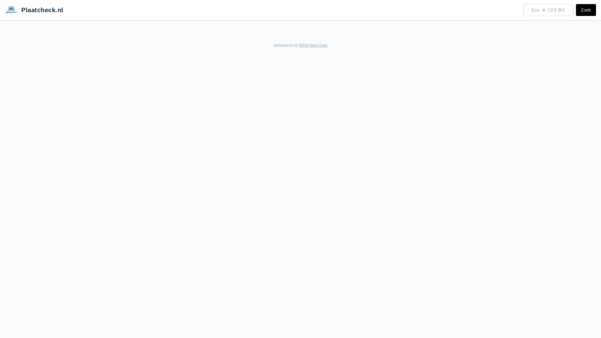 website screenshot of https://plaatcheck.nl/