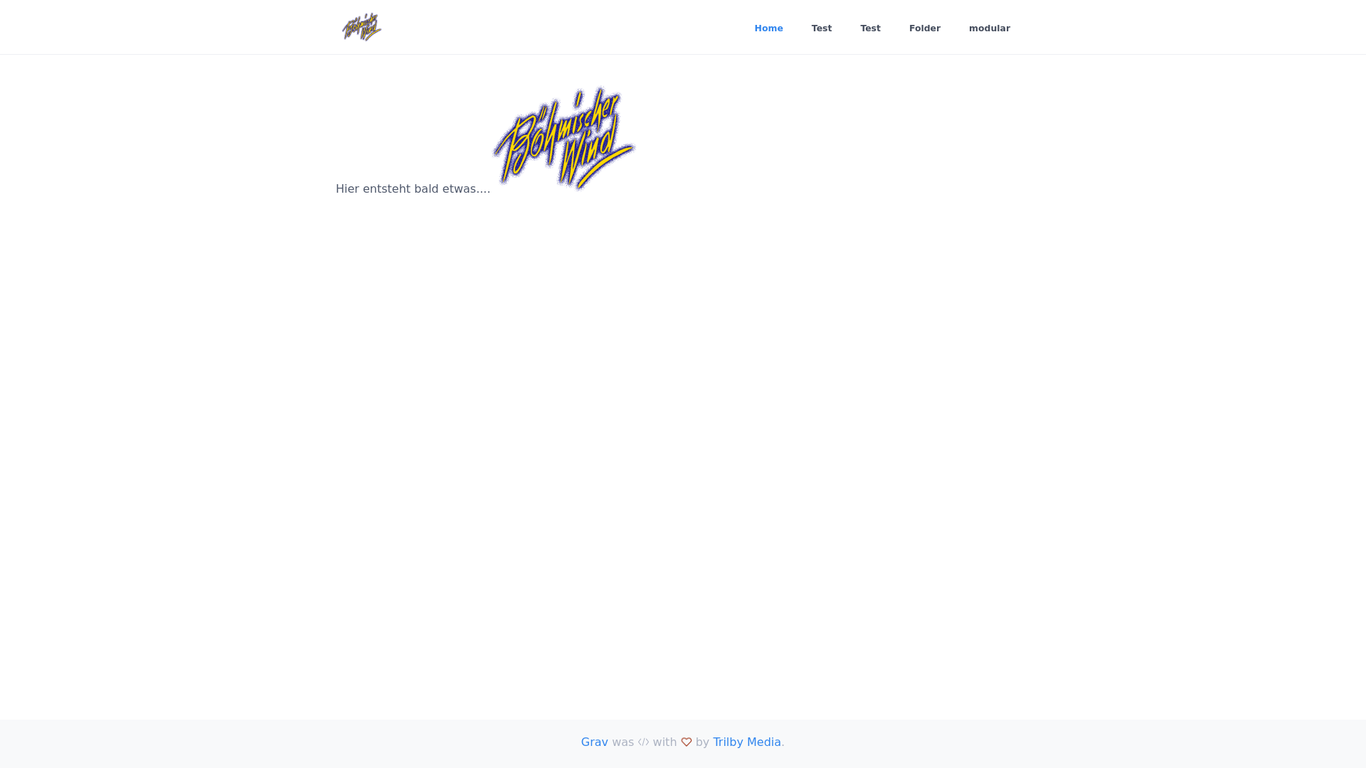 website screenshot of https://boehmischerwind.ch/