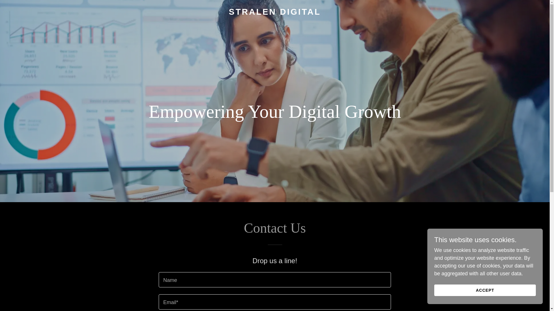 website screenshot of https://stralendigital.com/