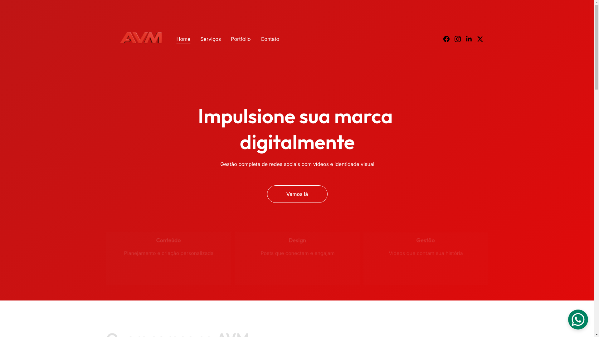 website screenshot of https://avm360.com.br/
