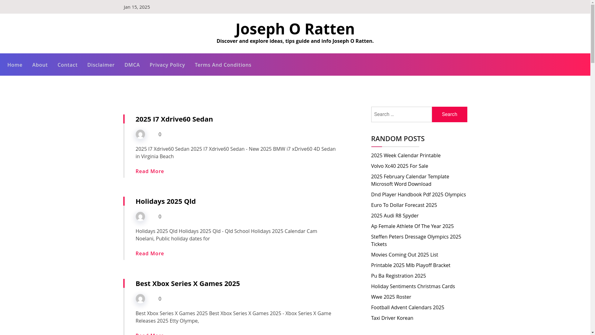 website screenshot of https://josephoratten.pages.dev/