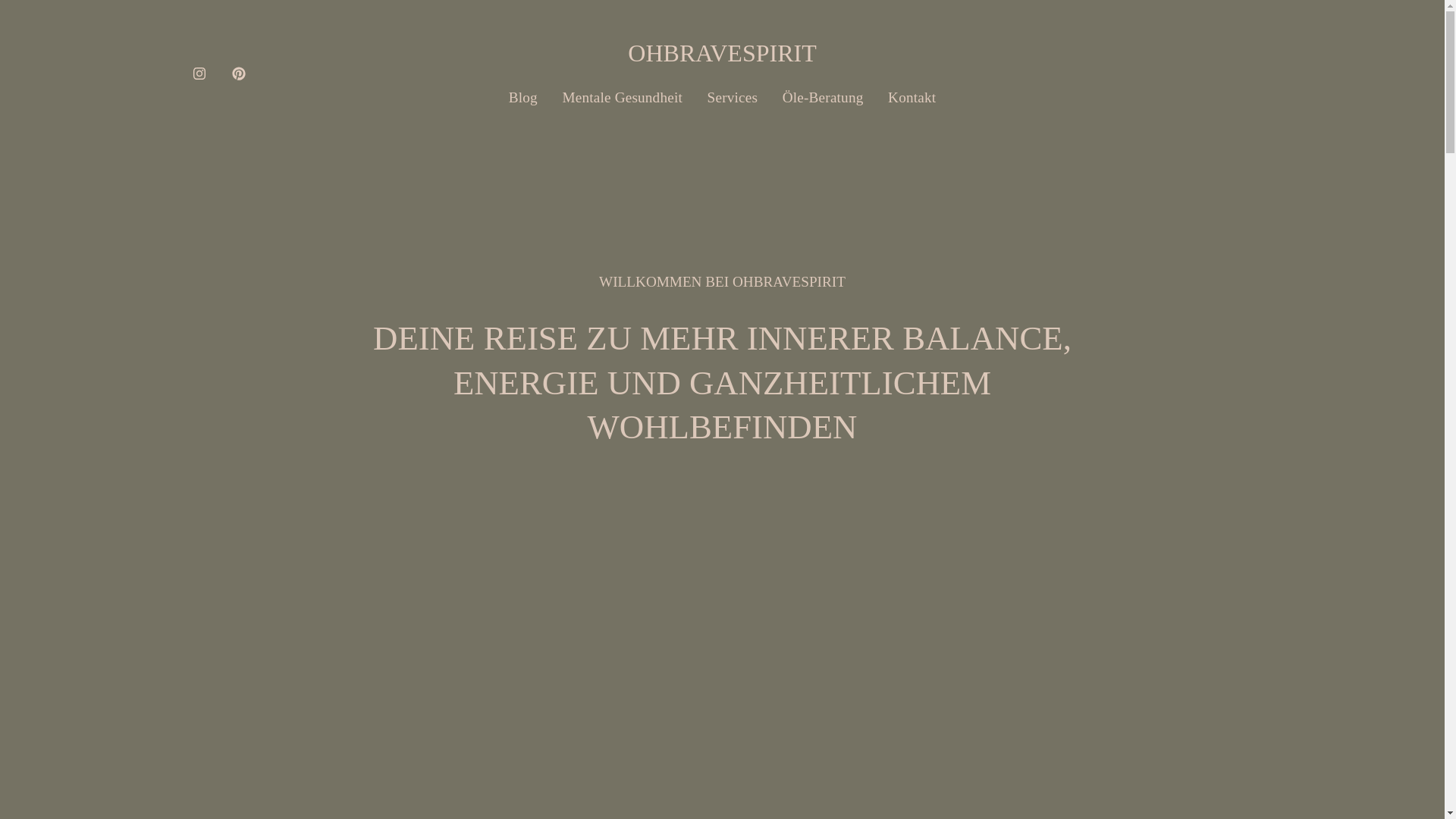 website screenshot of https://ohbravespirit-blog.de/