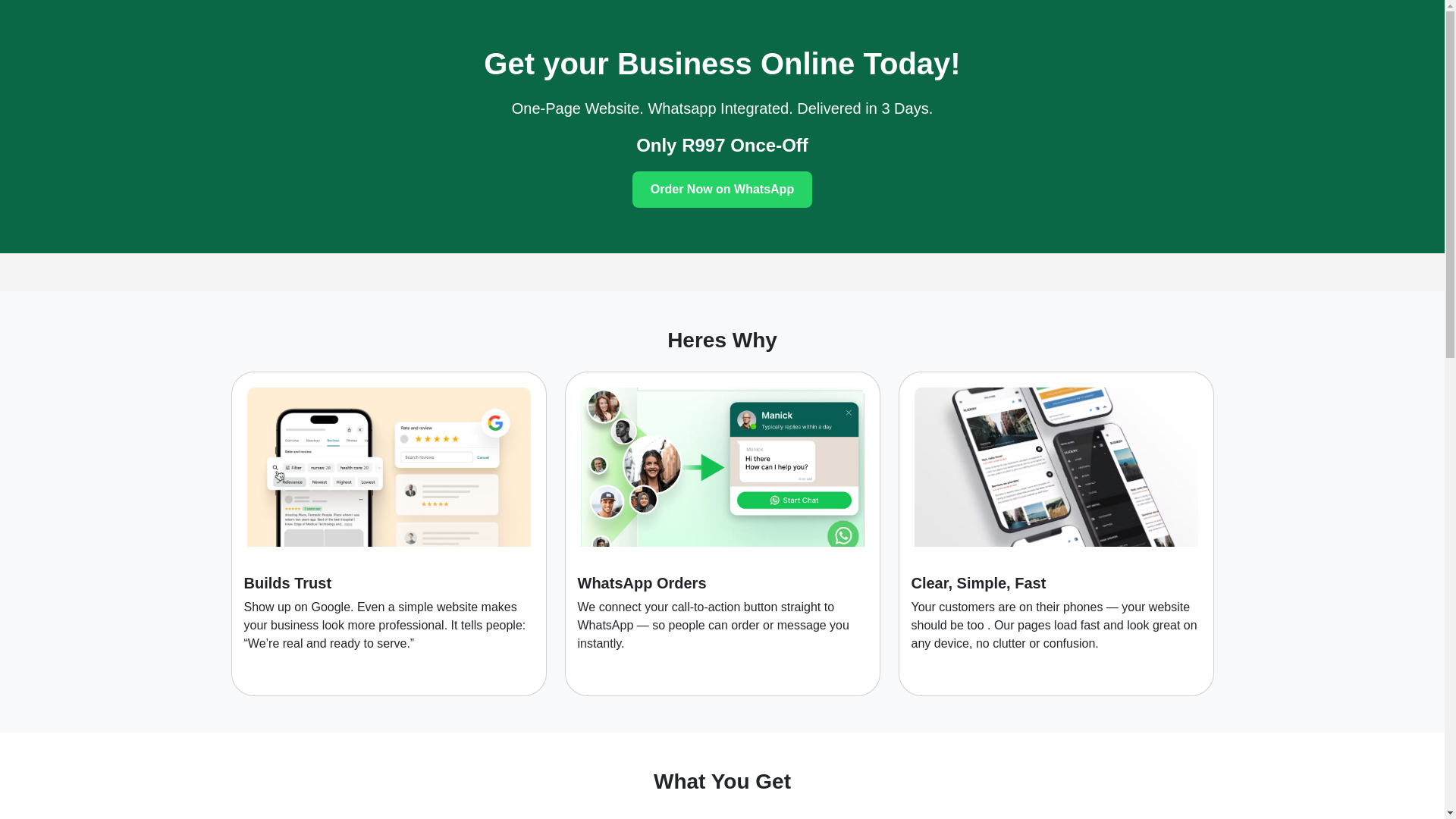 website screenshot of https://lloydwebservices.co.za/
