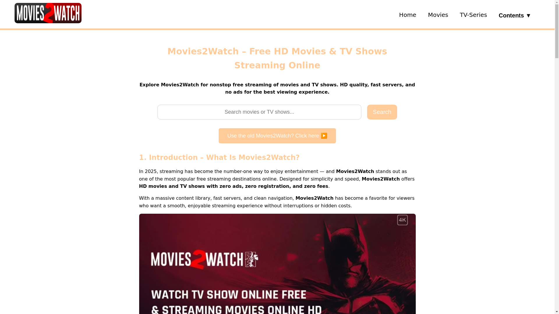 website screenshot of https://movies2watch-bio.pages.dev/