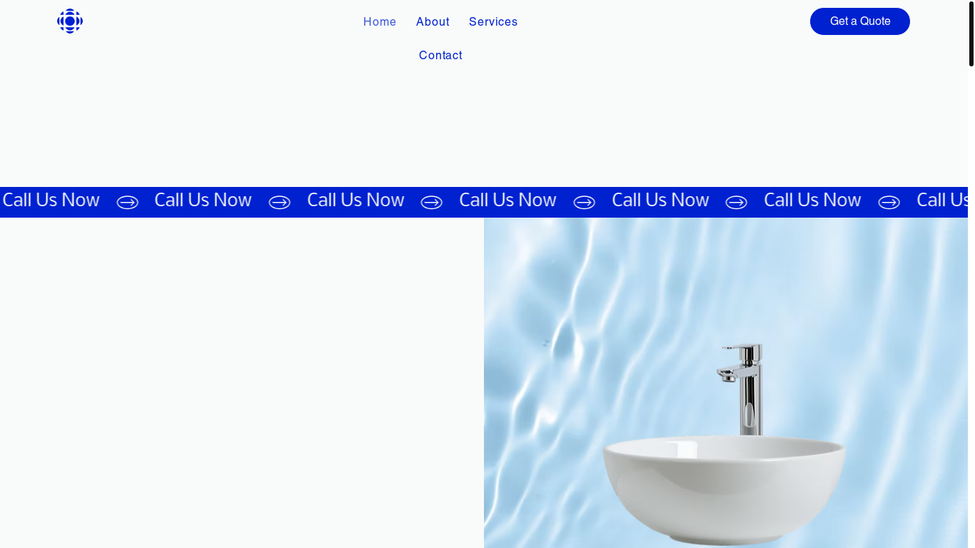 website screenshot of https://dziobasheating.com/