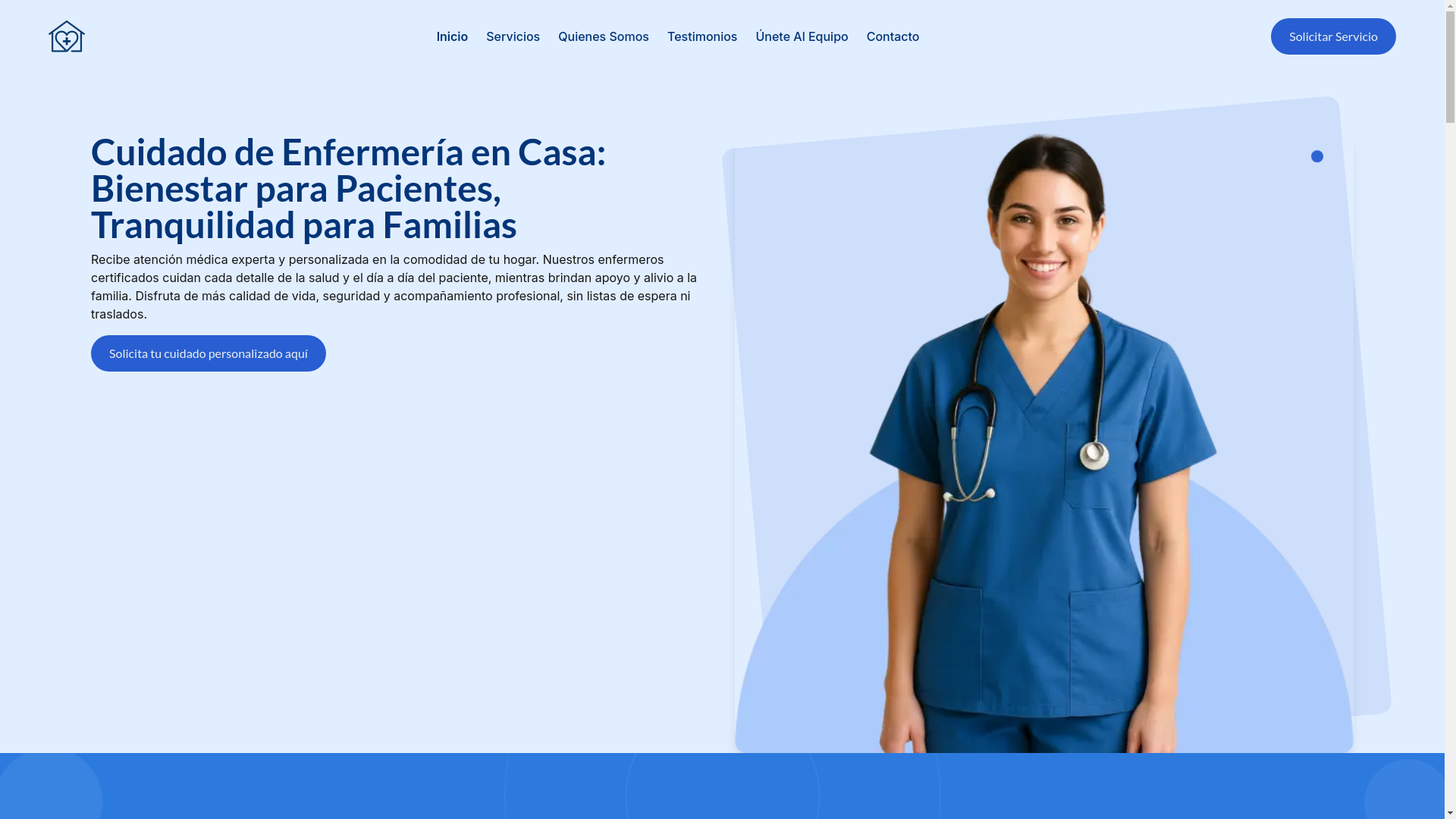 website screenshot of https://cuidana.com.mx/