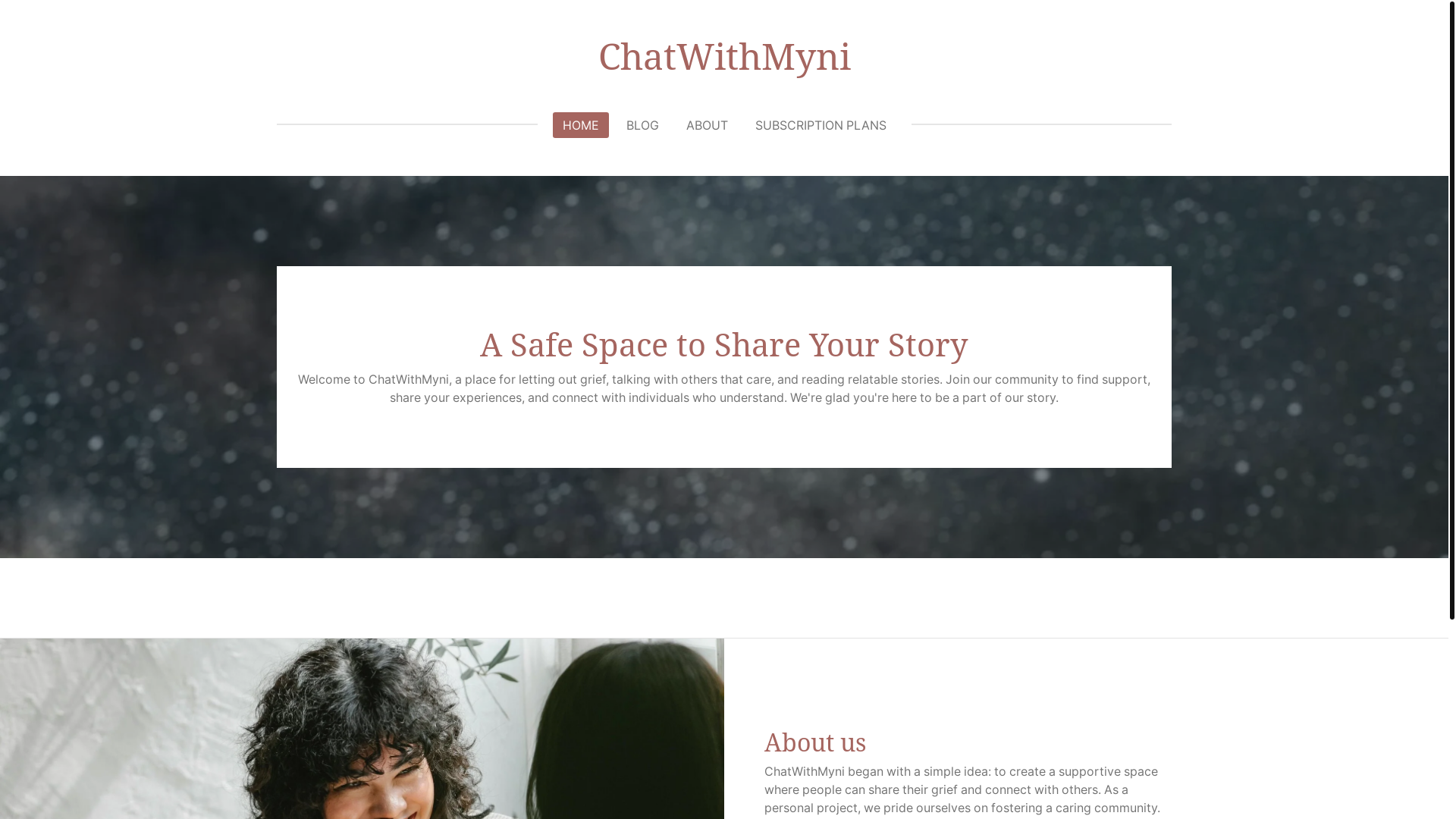 website screenshot of https://chatwithmyni.com/