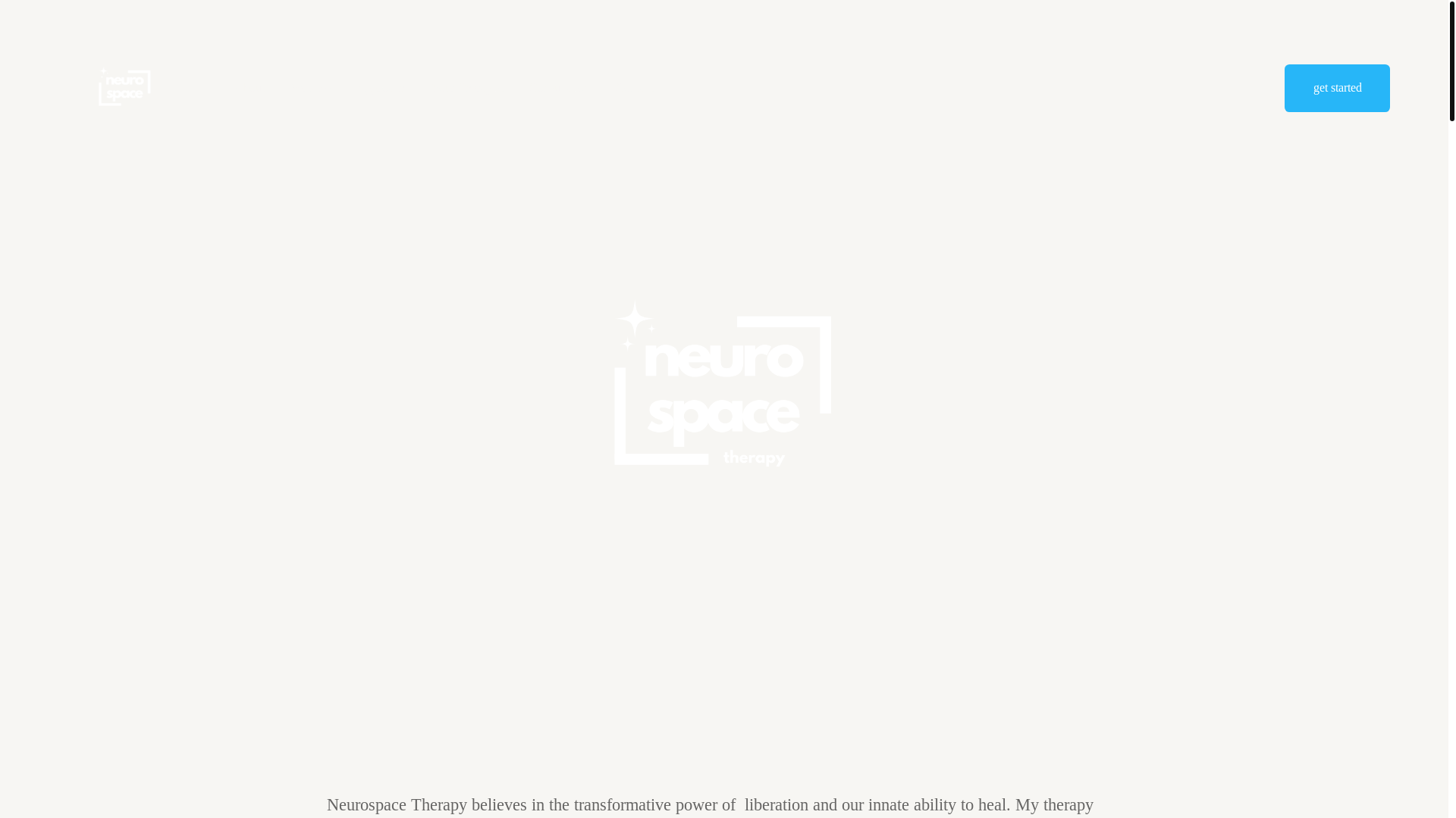 website screenshot of https://neurospacetherapy.com/