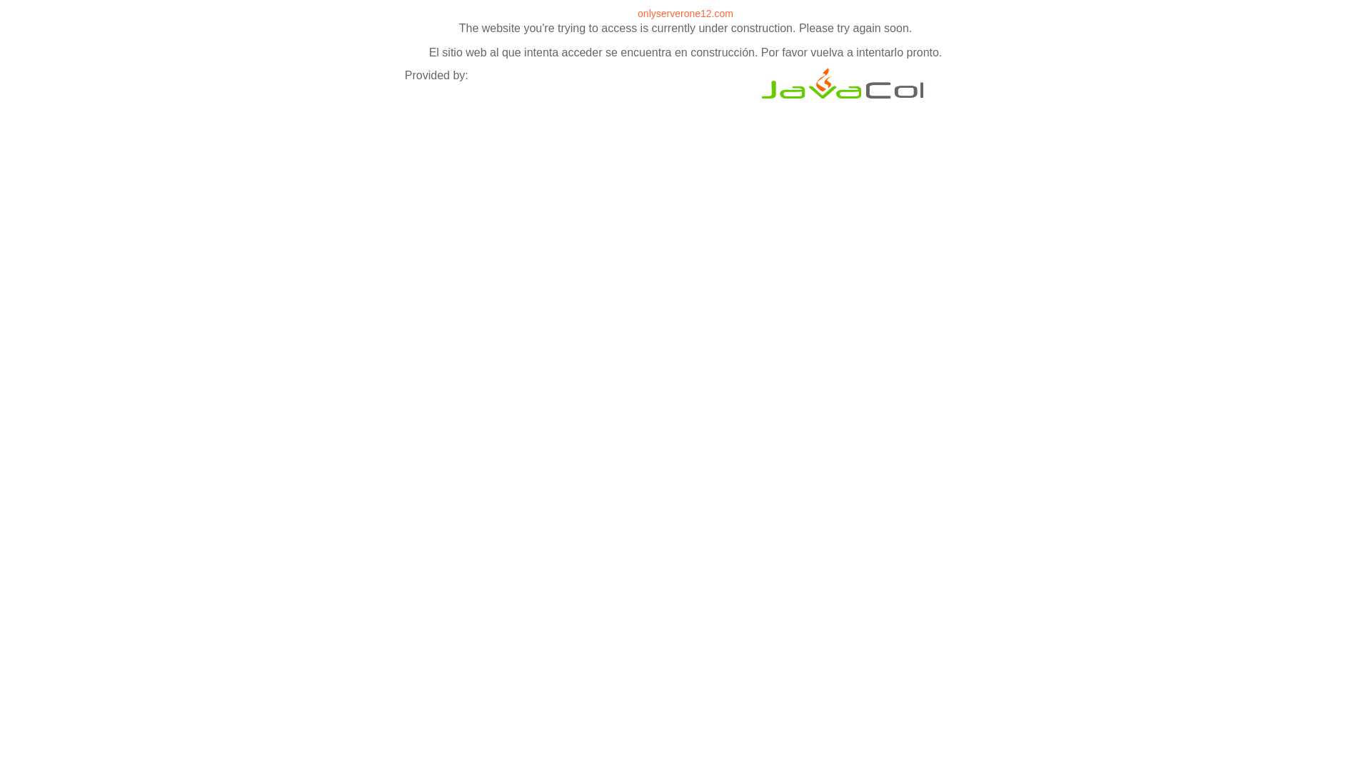 website screenshot of https://onlyserverone12.com/