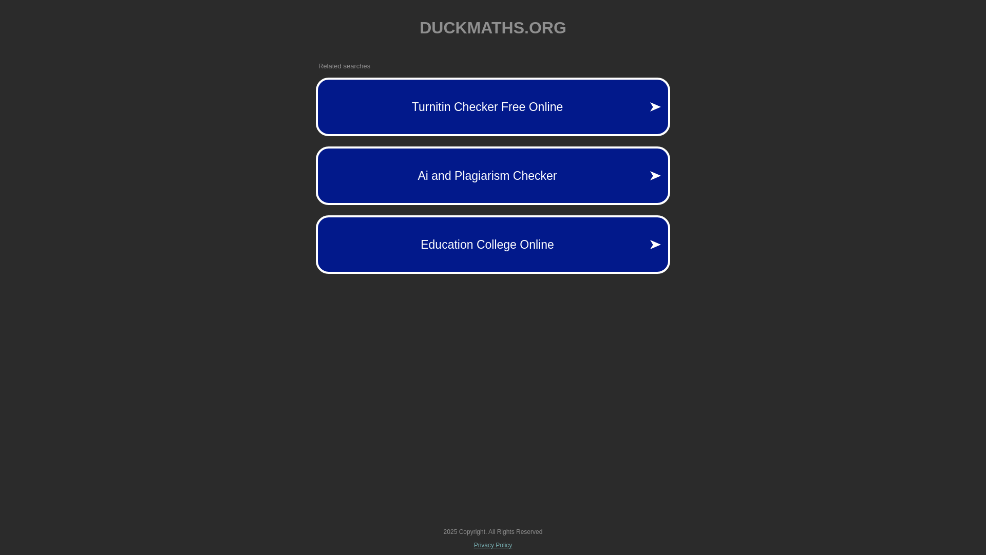 website screenshot of https://duckmaths.org/