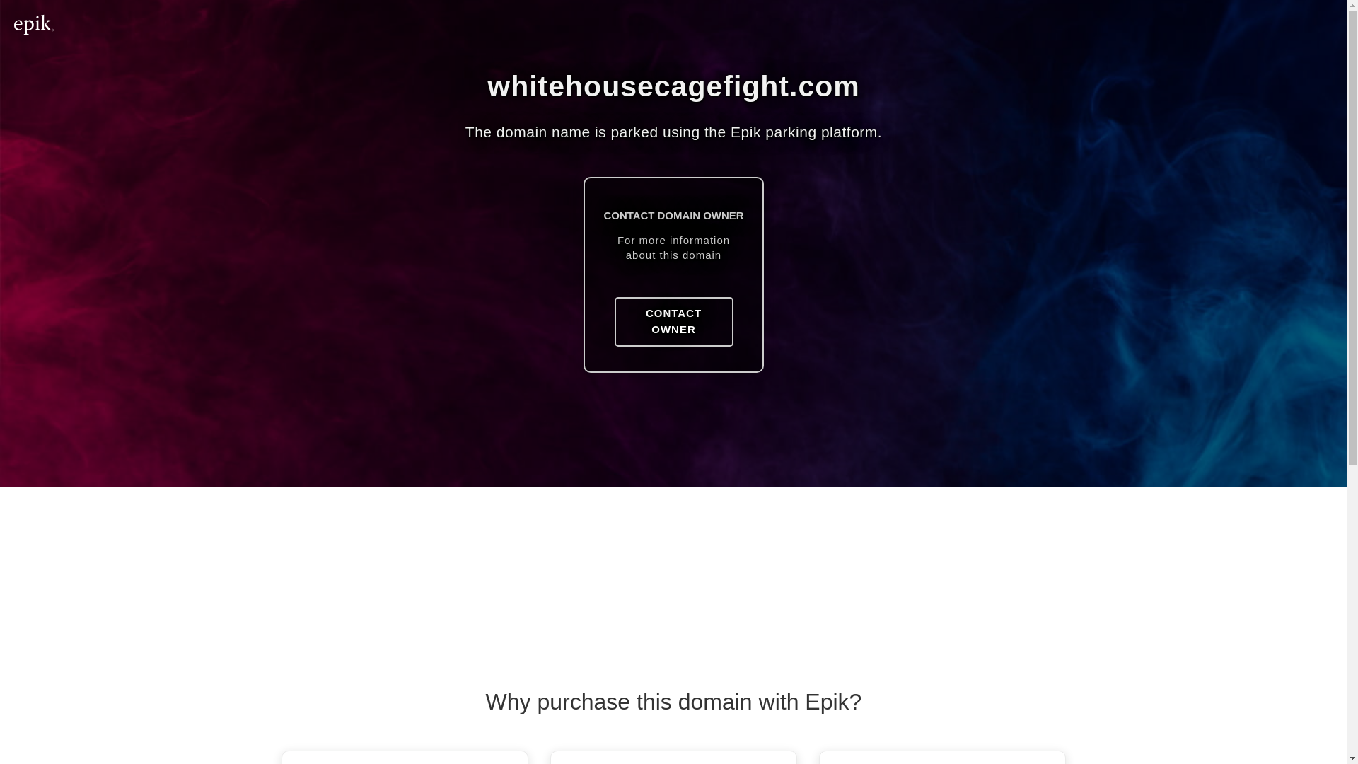 website screenshot of https://whitehousecagefight.com/