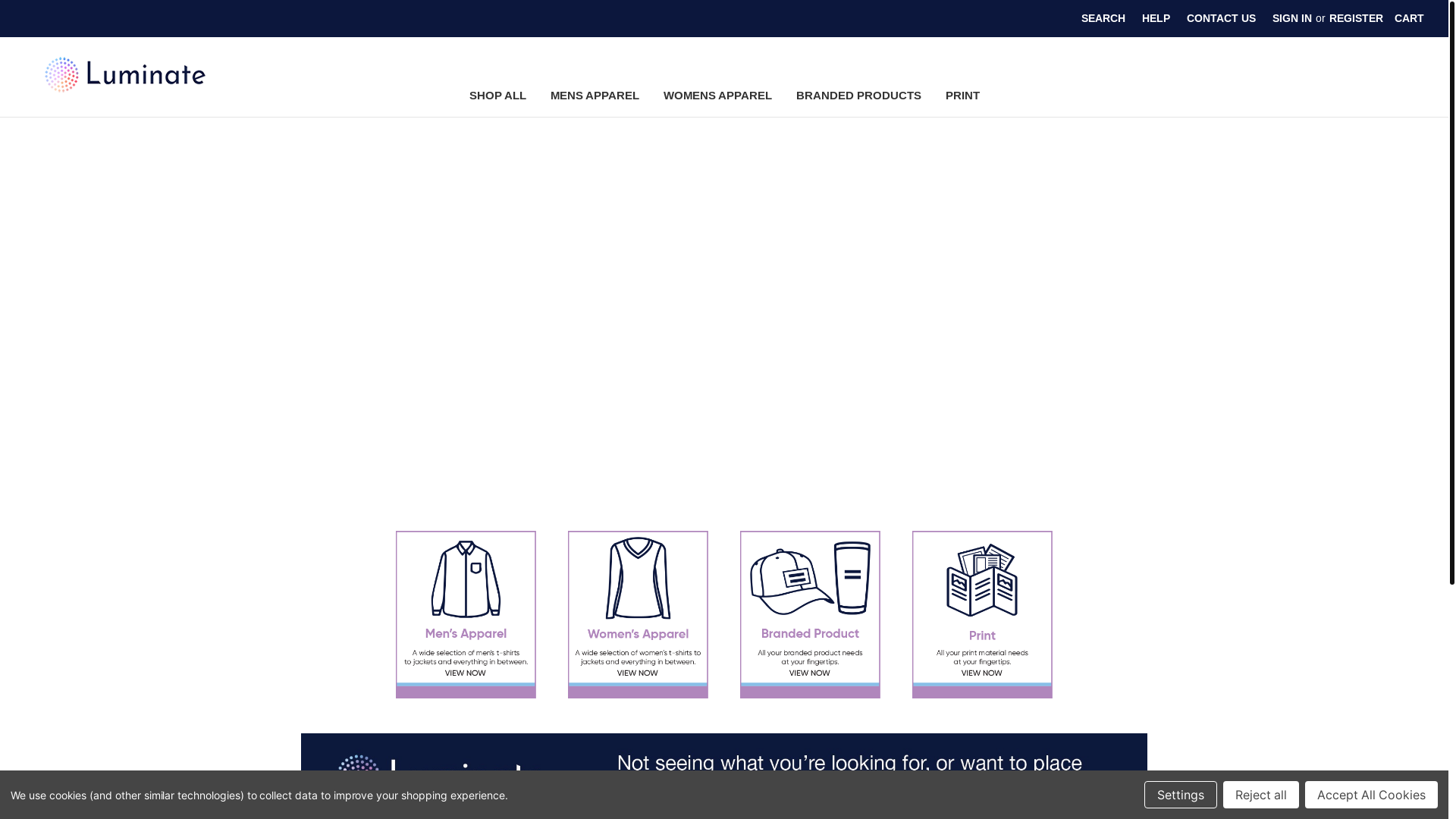 website screenshot of http://luminateresourcecenter.com/