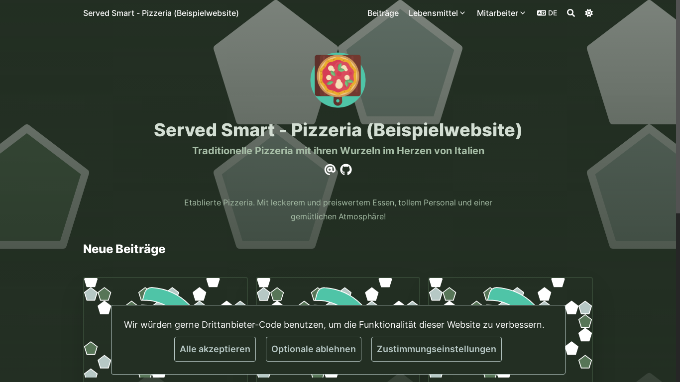 website screenshot of https://servedsmart-example-pizzeria.pages.dev/