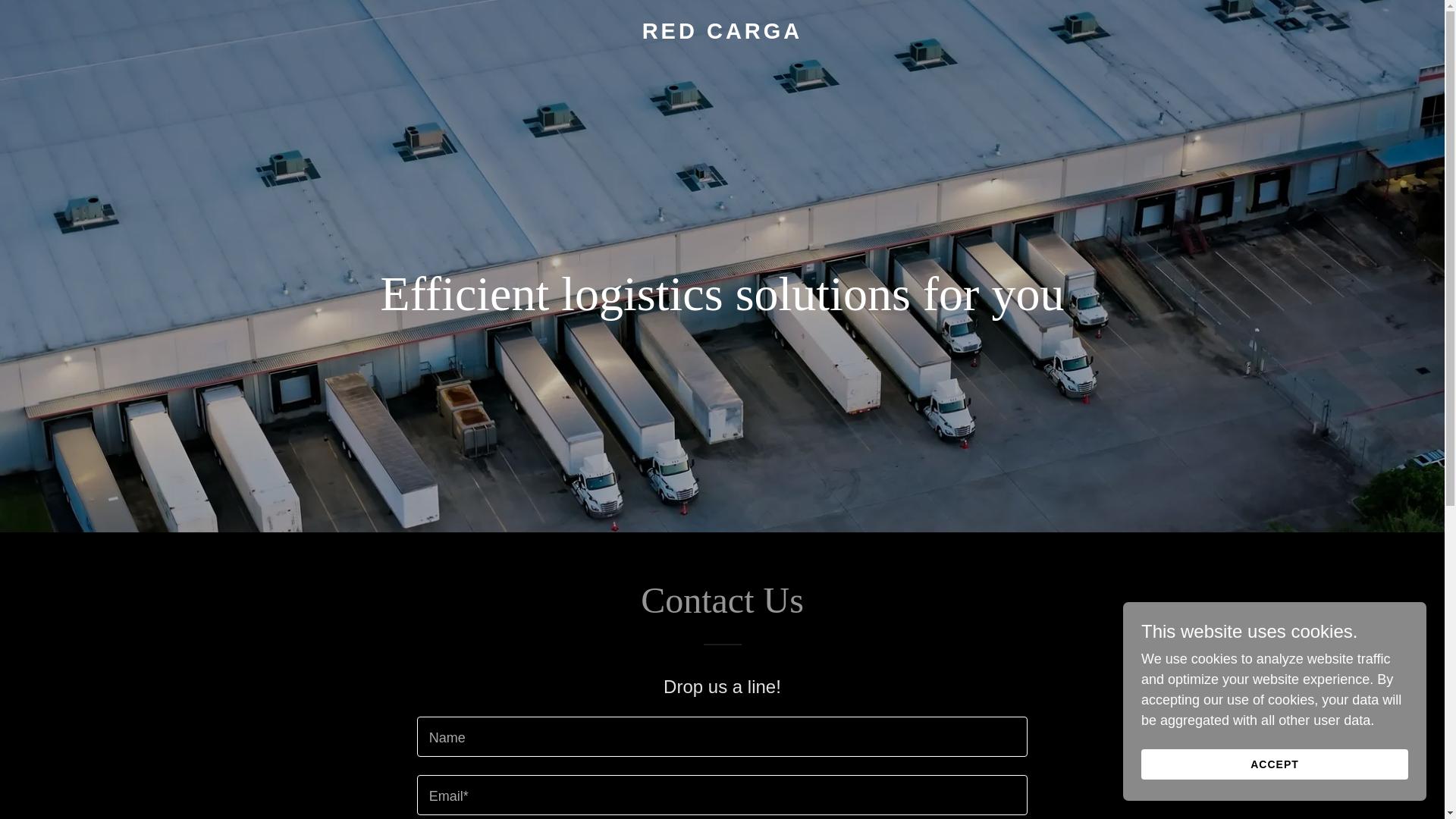 website screenshot of https://redcarga.mx/