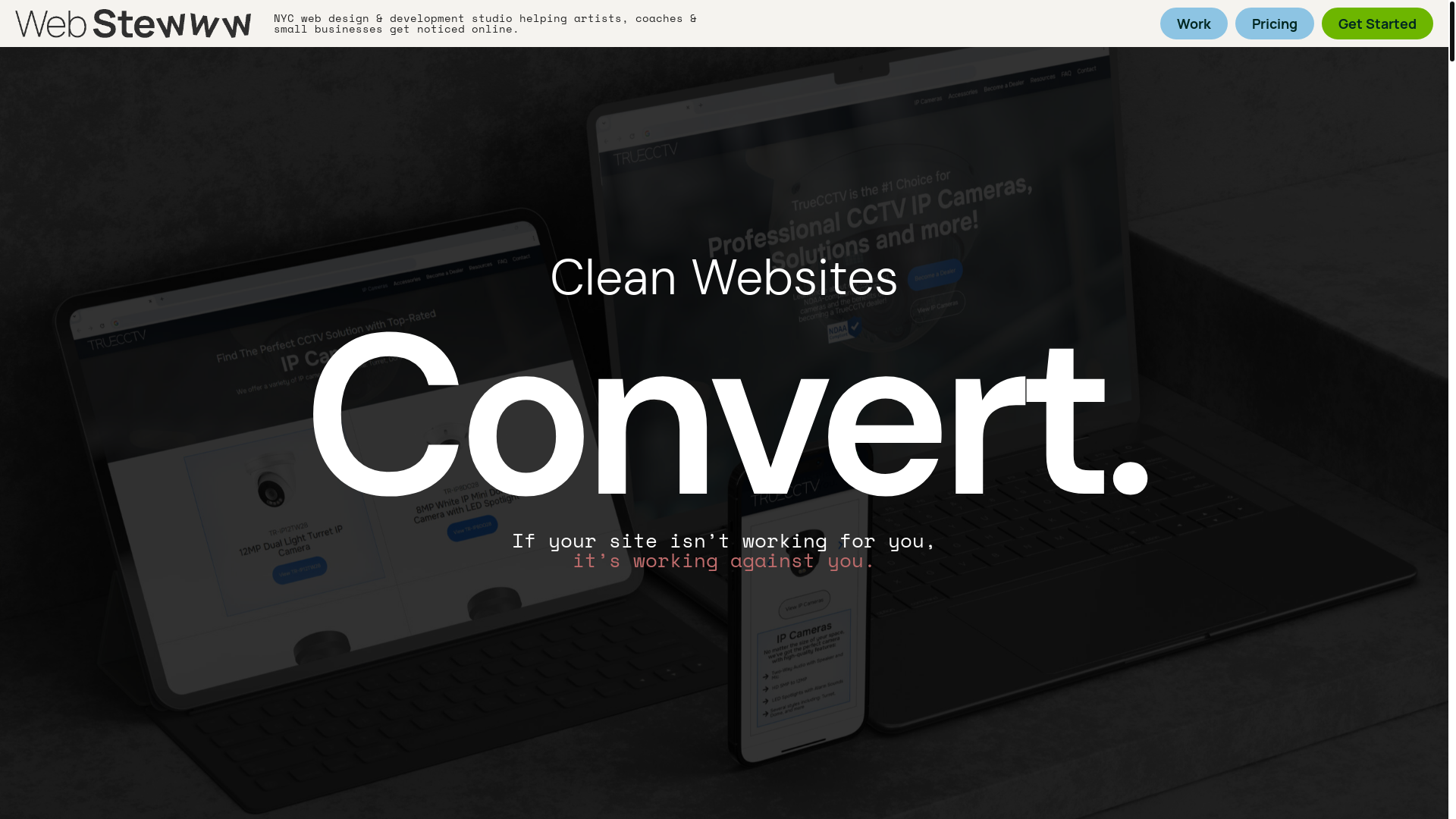 website screenshot of https://webstewww.com/