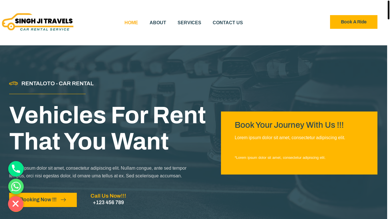 website screenshot of https://singhjitravels.in/