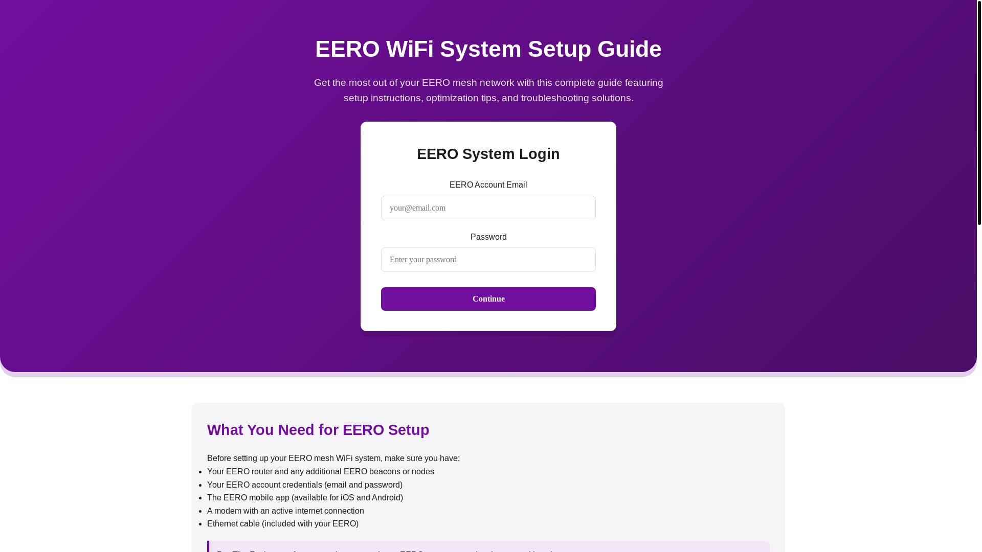website screenshot of https://eerorouter.pages.dev/