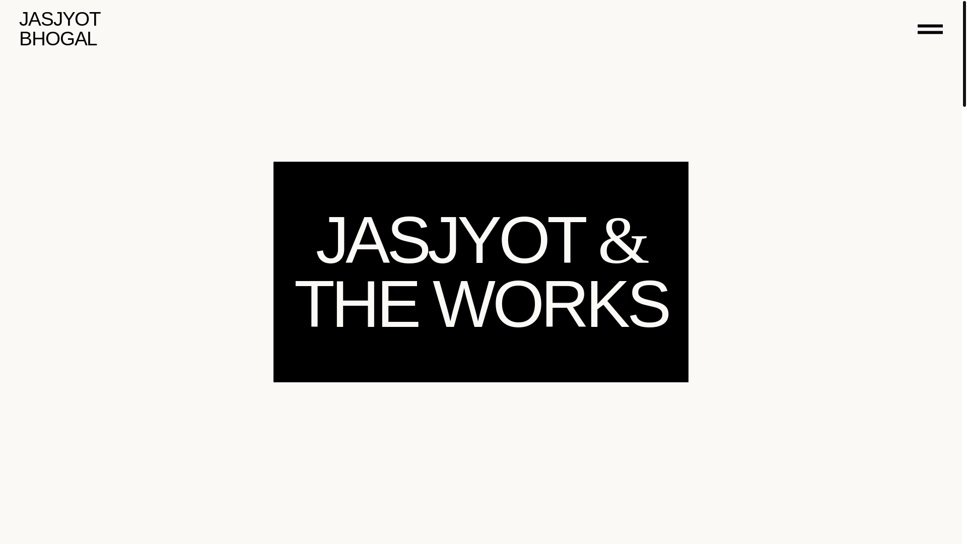 website screenshot of https://jasjyotbhogal.com/