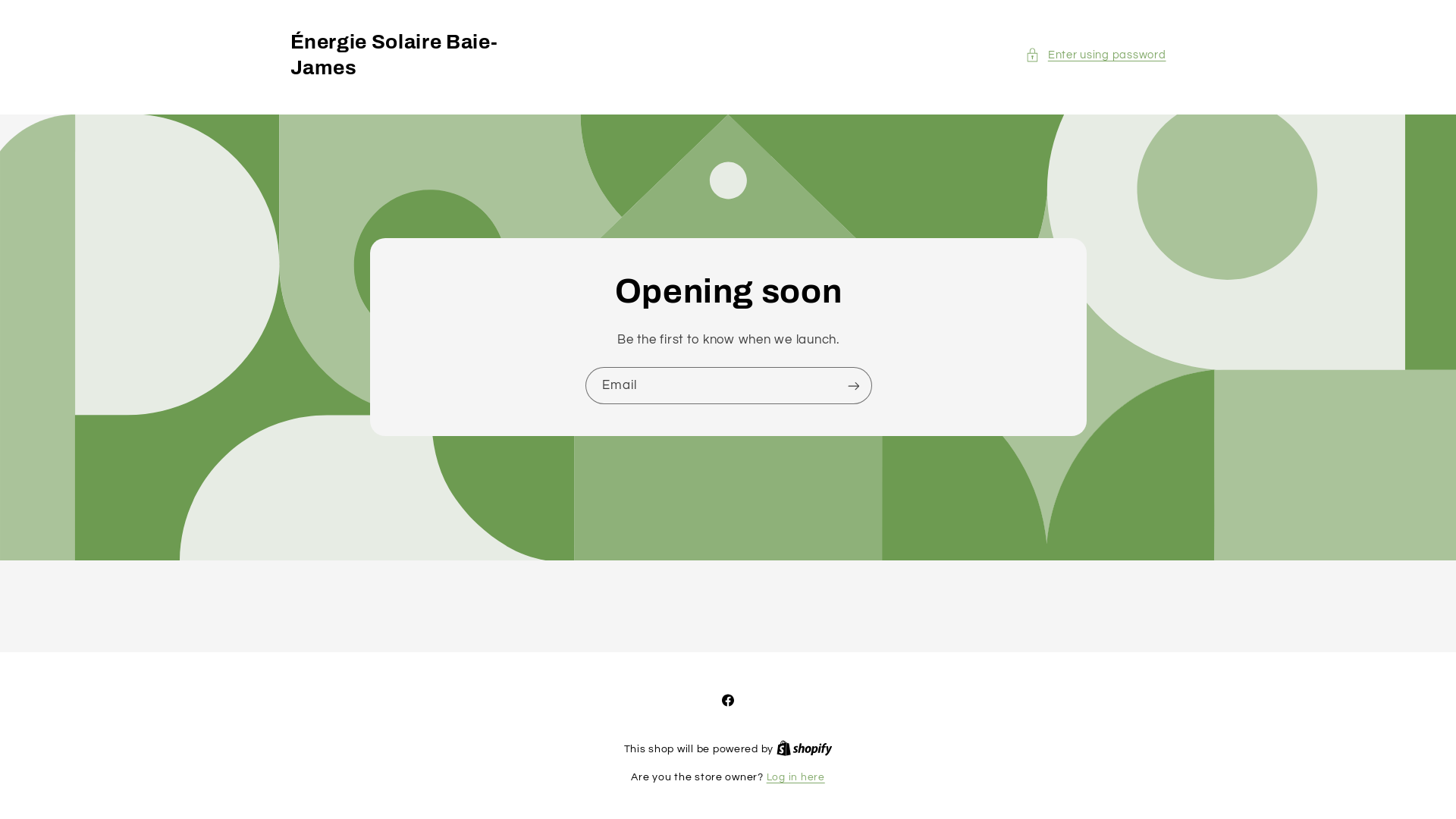 website screenshot of https://energiesolairebaiejames.com/