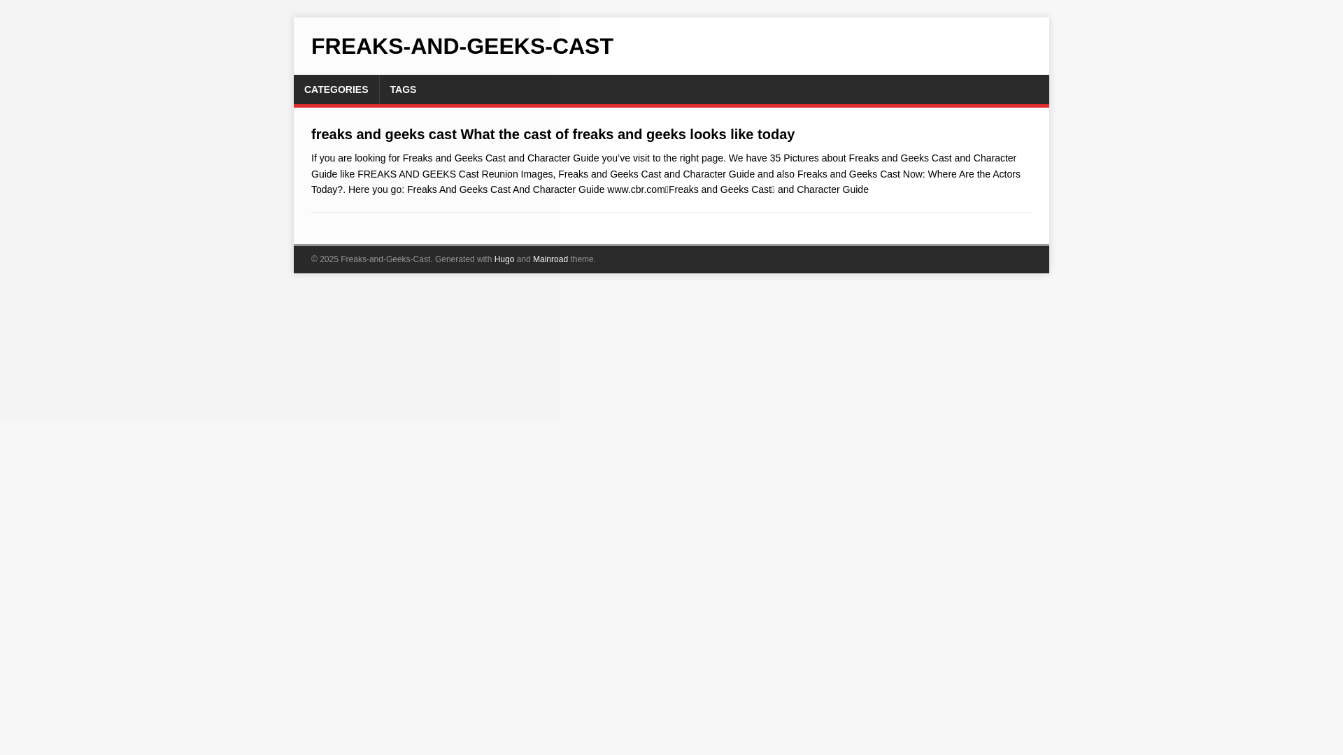 website screenshot of https://freaks-and-geeks-cast.pages.dev/