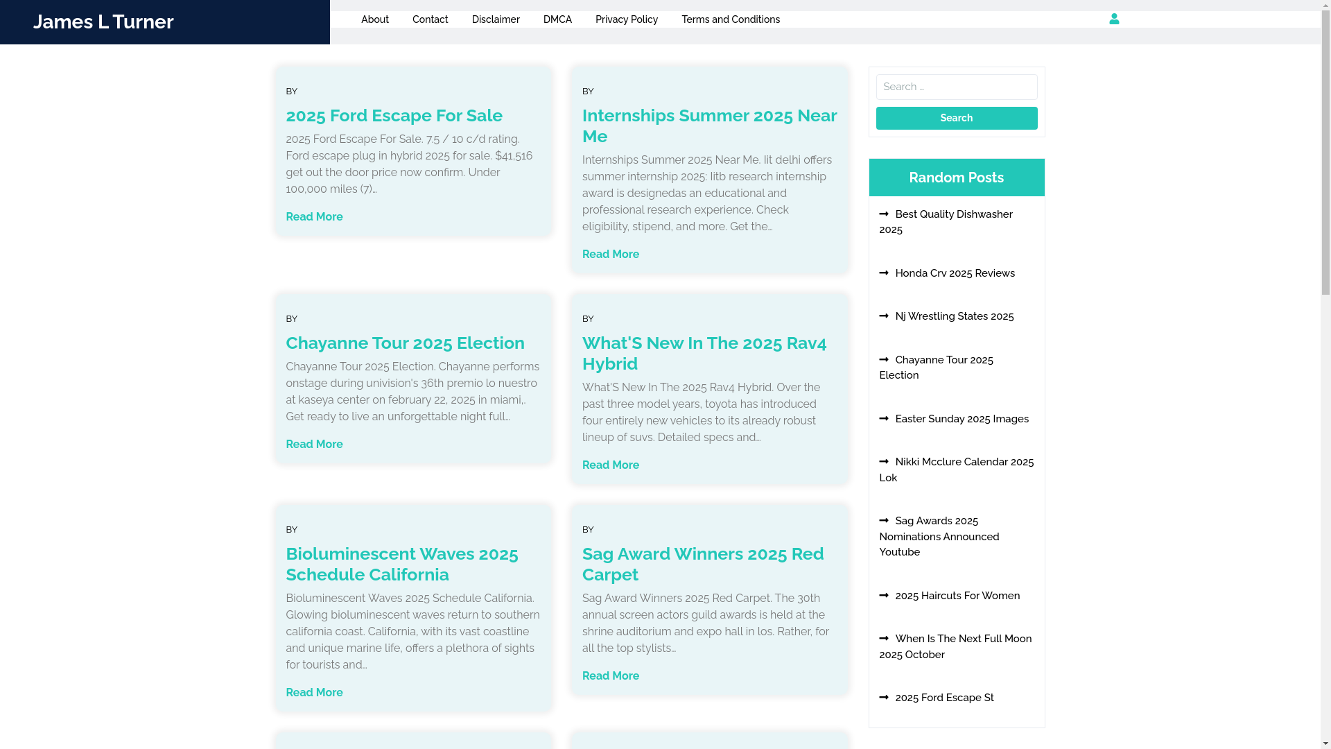 website screenshot of https://jameslturners.pages.dev/