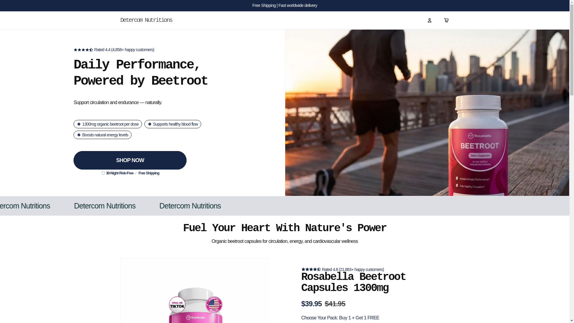 website screenshot of https://detercomnutritions.com/