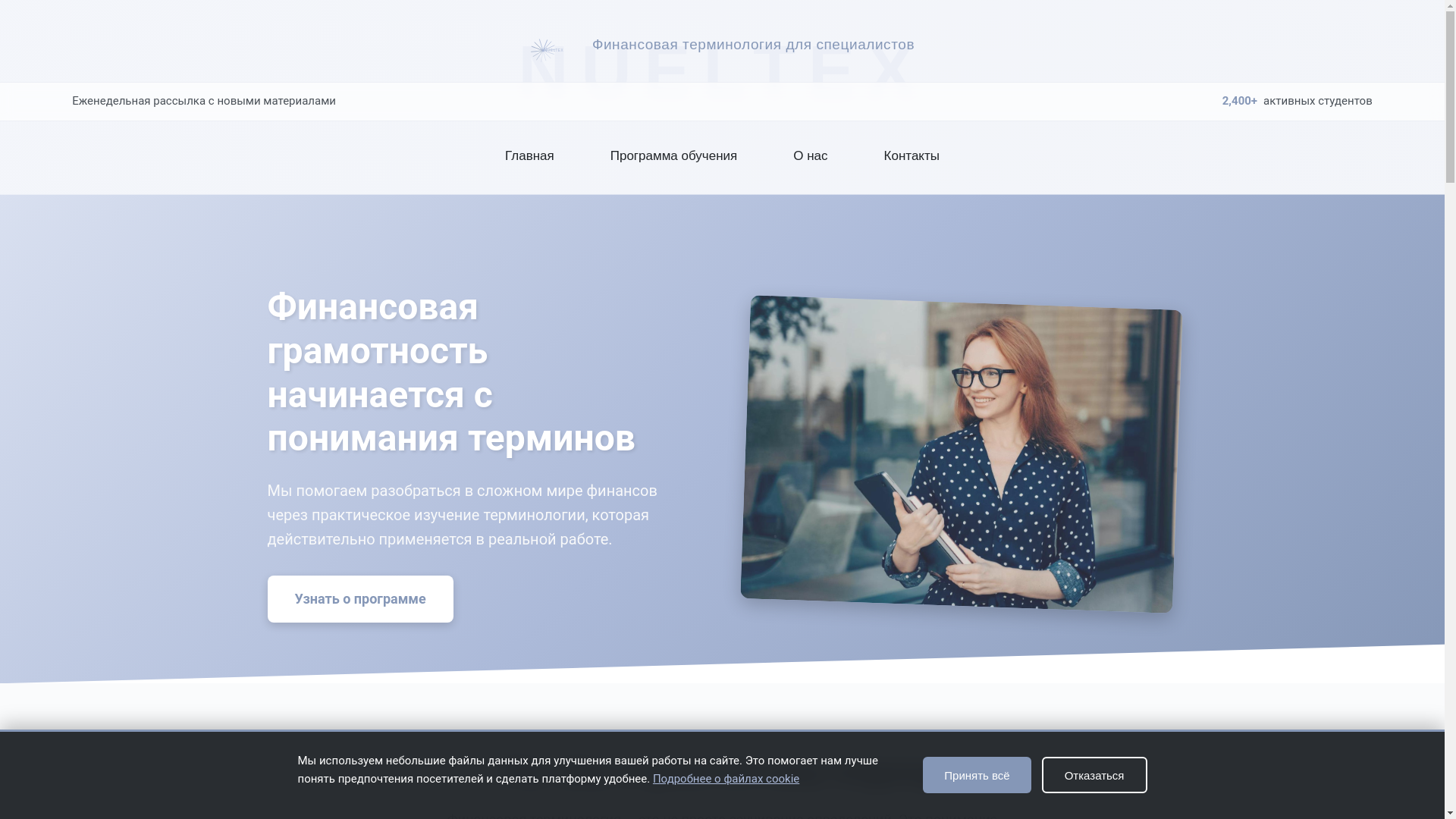 website screenshot of https://nueltex.info/