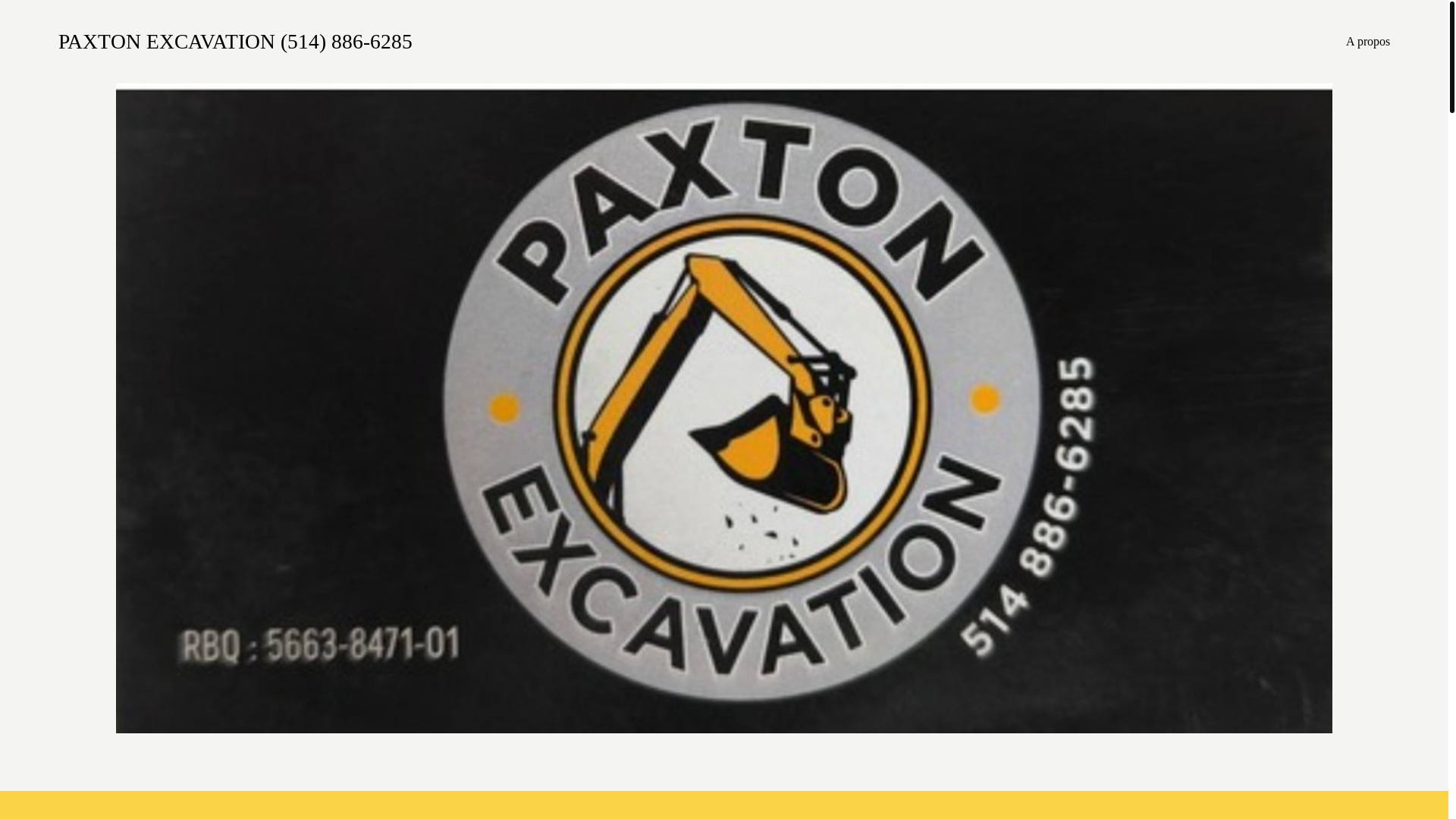 website screenshot of https://paxtonexcavation.com/