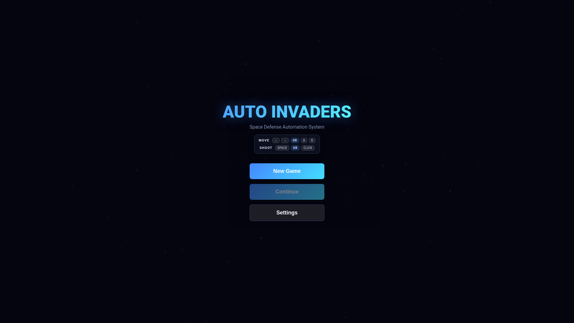 website screenshot of https://auto-invaders.com/