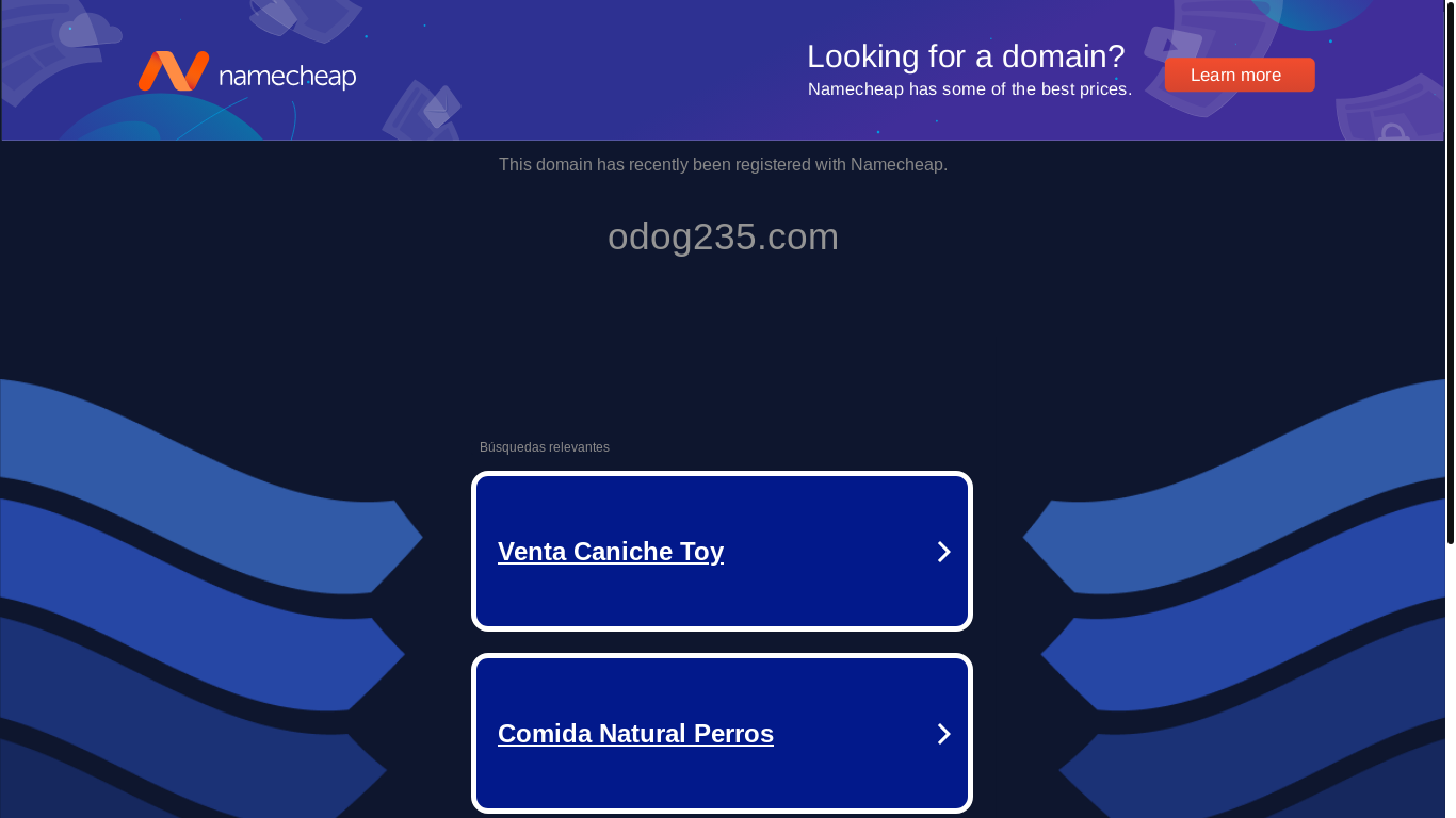 website screenshot of https://odog235.com/