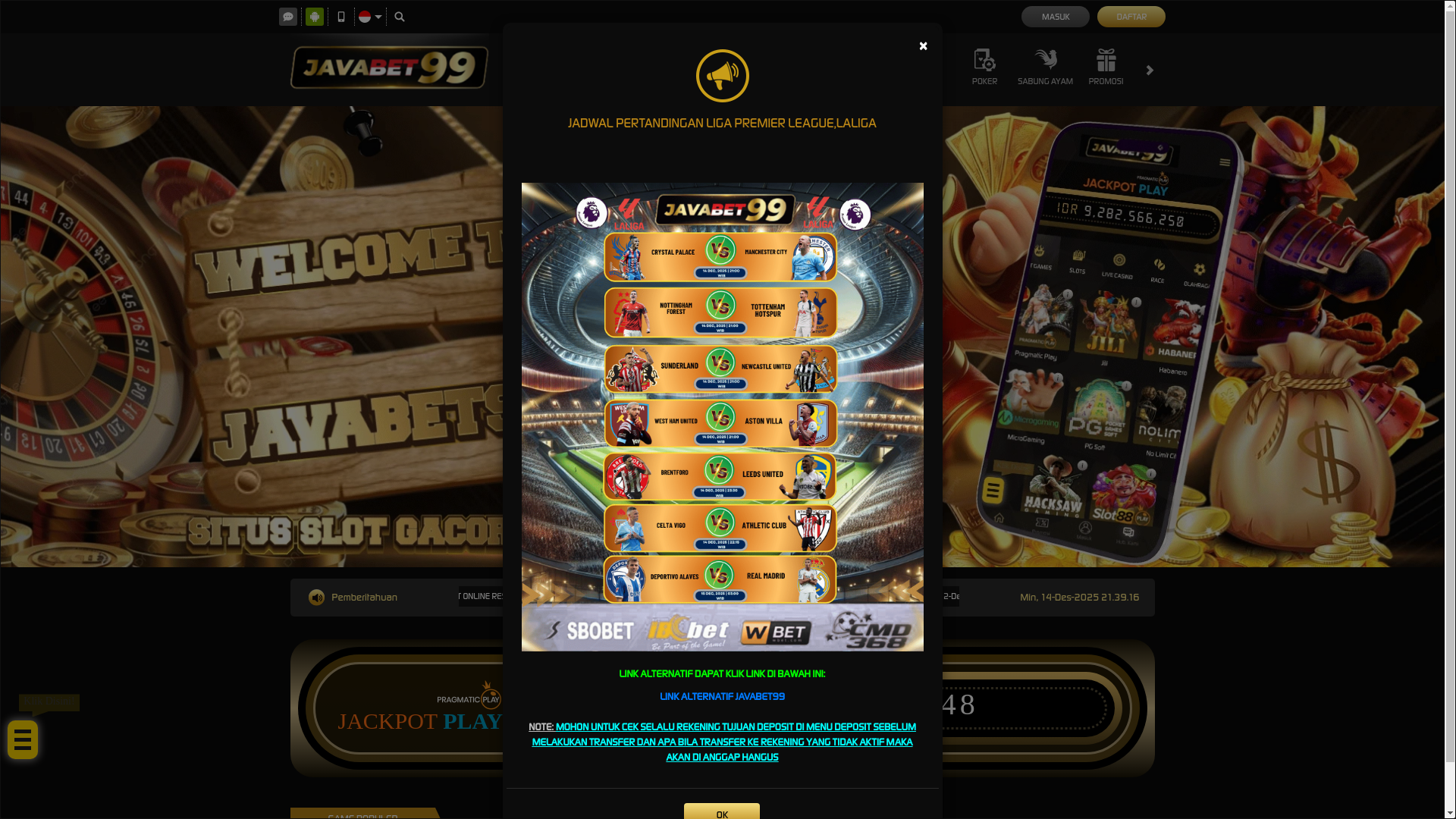 website screenshot of https://winjvbet99.store/