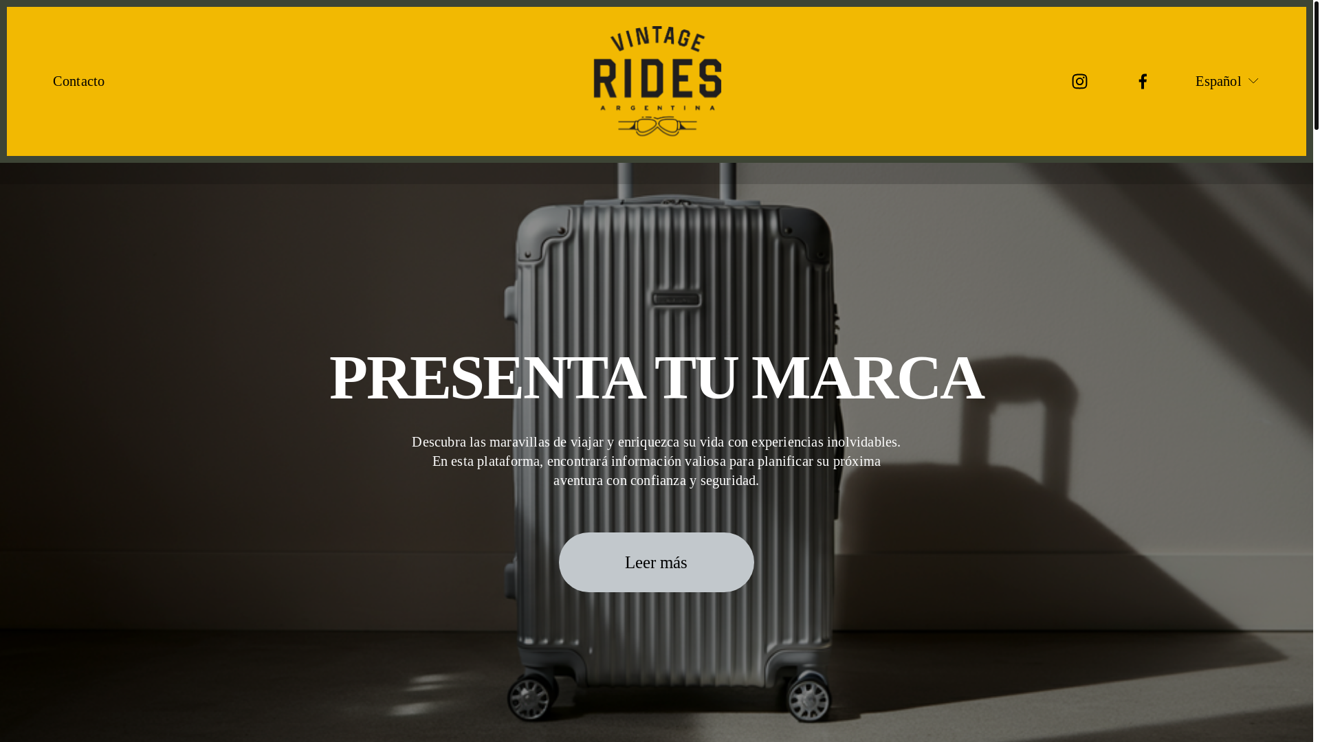 website screenshot of https://vintageridesargentina.net/