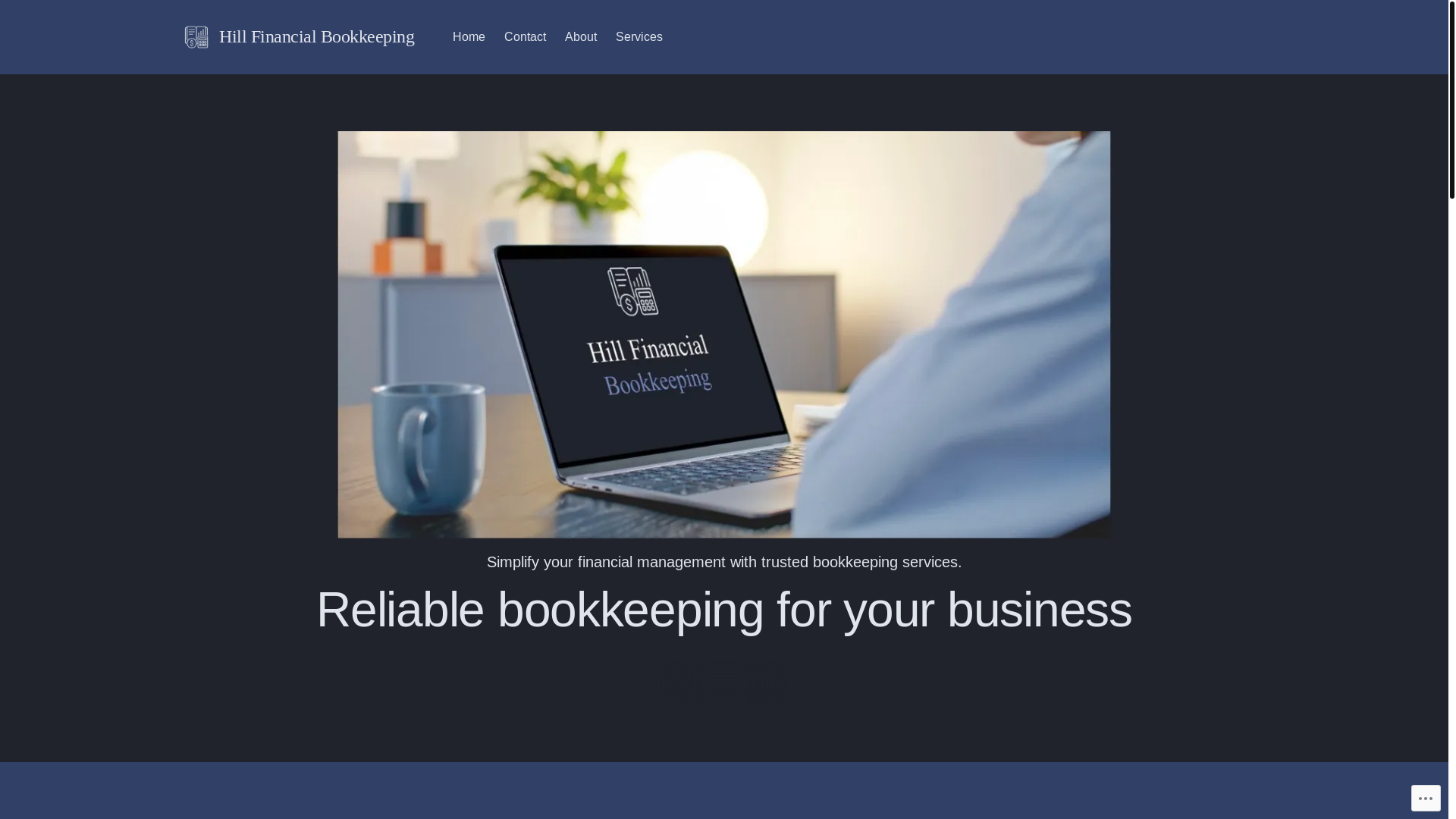website screenshot of https://hill-financials.com/