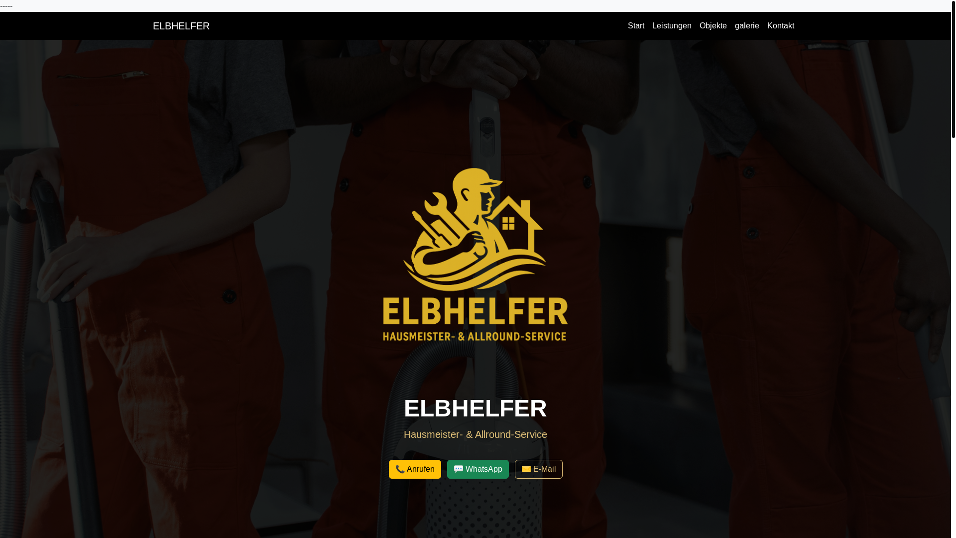 website screenshot of https://elb-helfer.de/