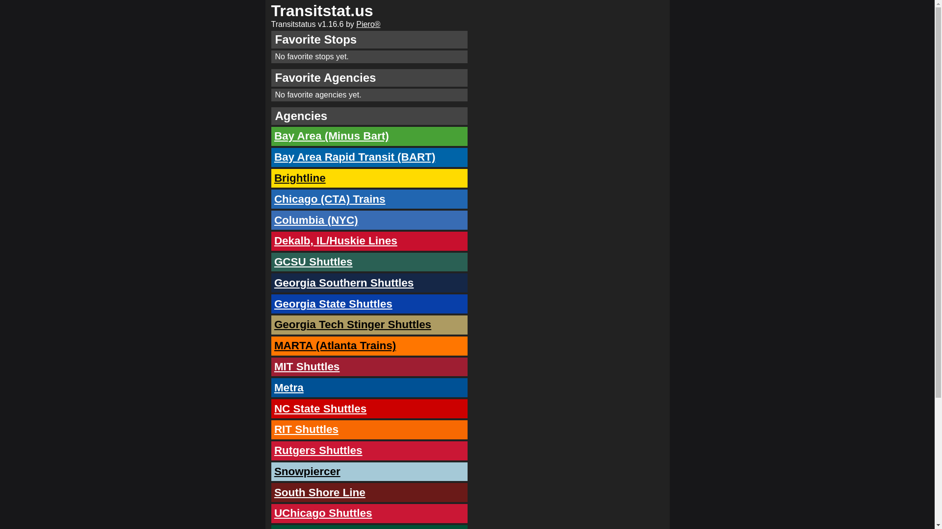 website screenshot of https://transitstatus-react.pages.dev/